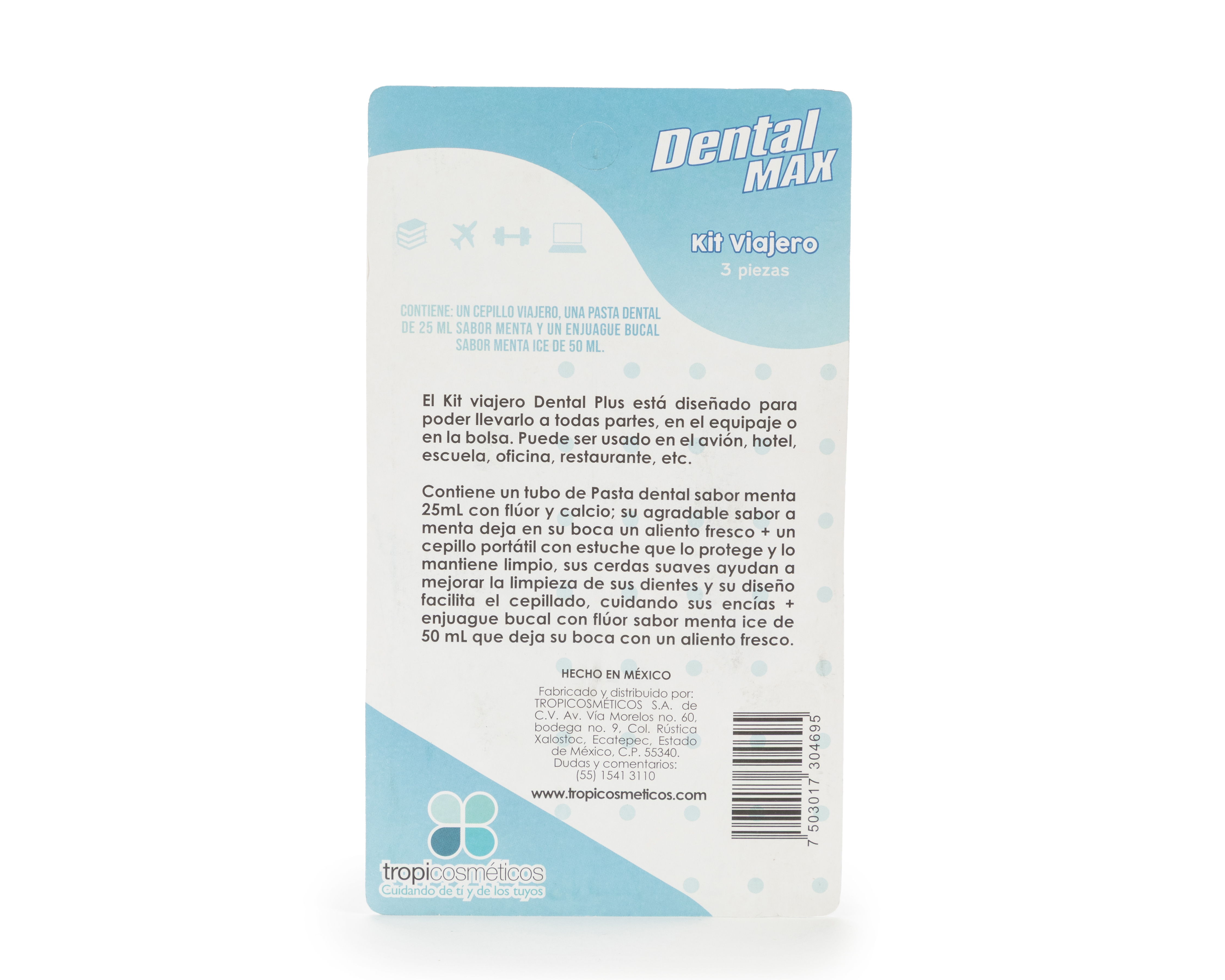 Foto 3 pulgar | Foto 2 | Kit de Viaje para Higiene Bucal Dental Max 3 Piezas