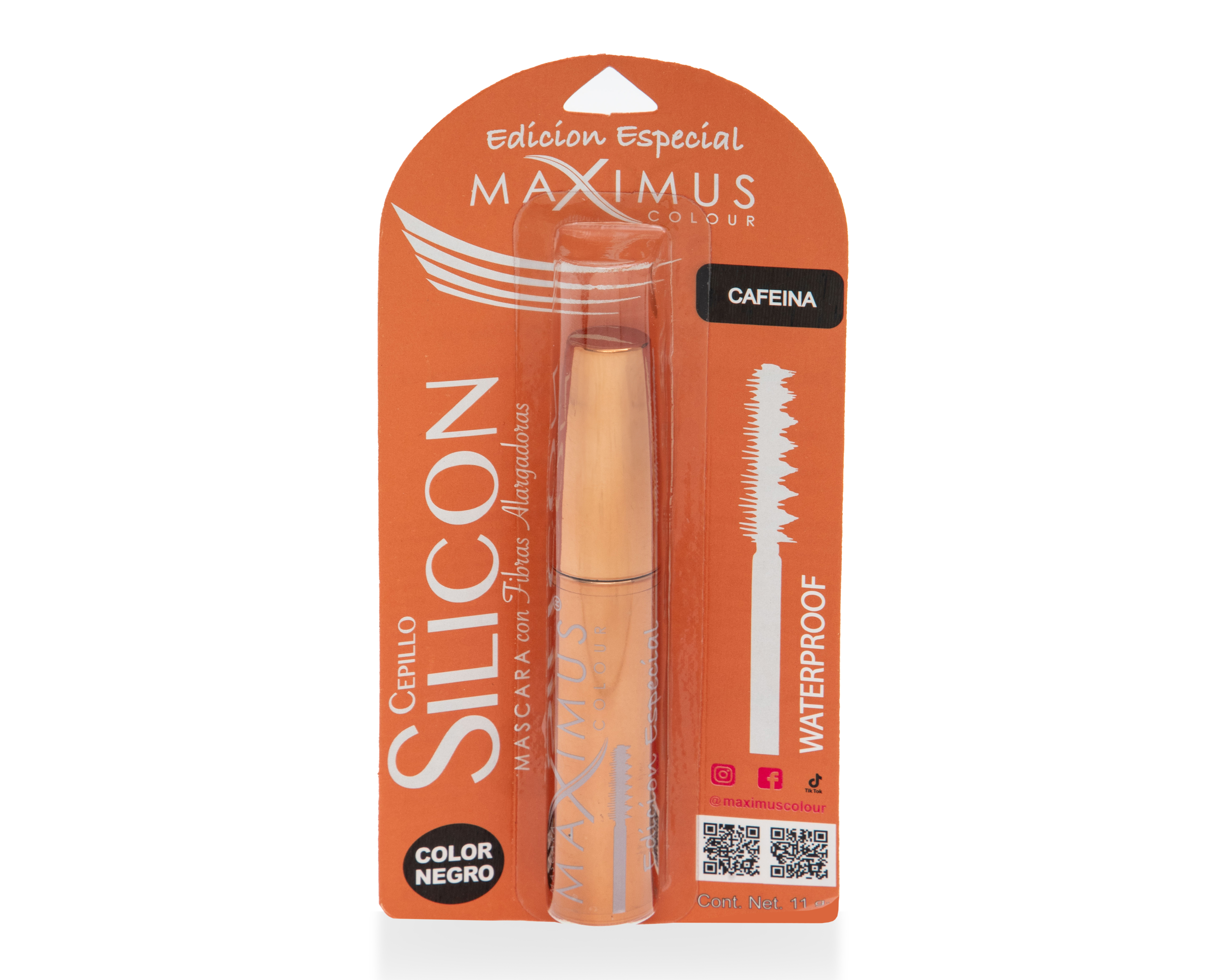 Máscara para Pestañas Maximus Colour Negro 11 g