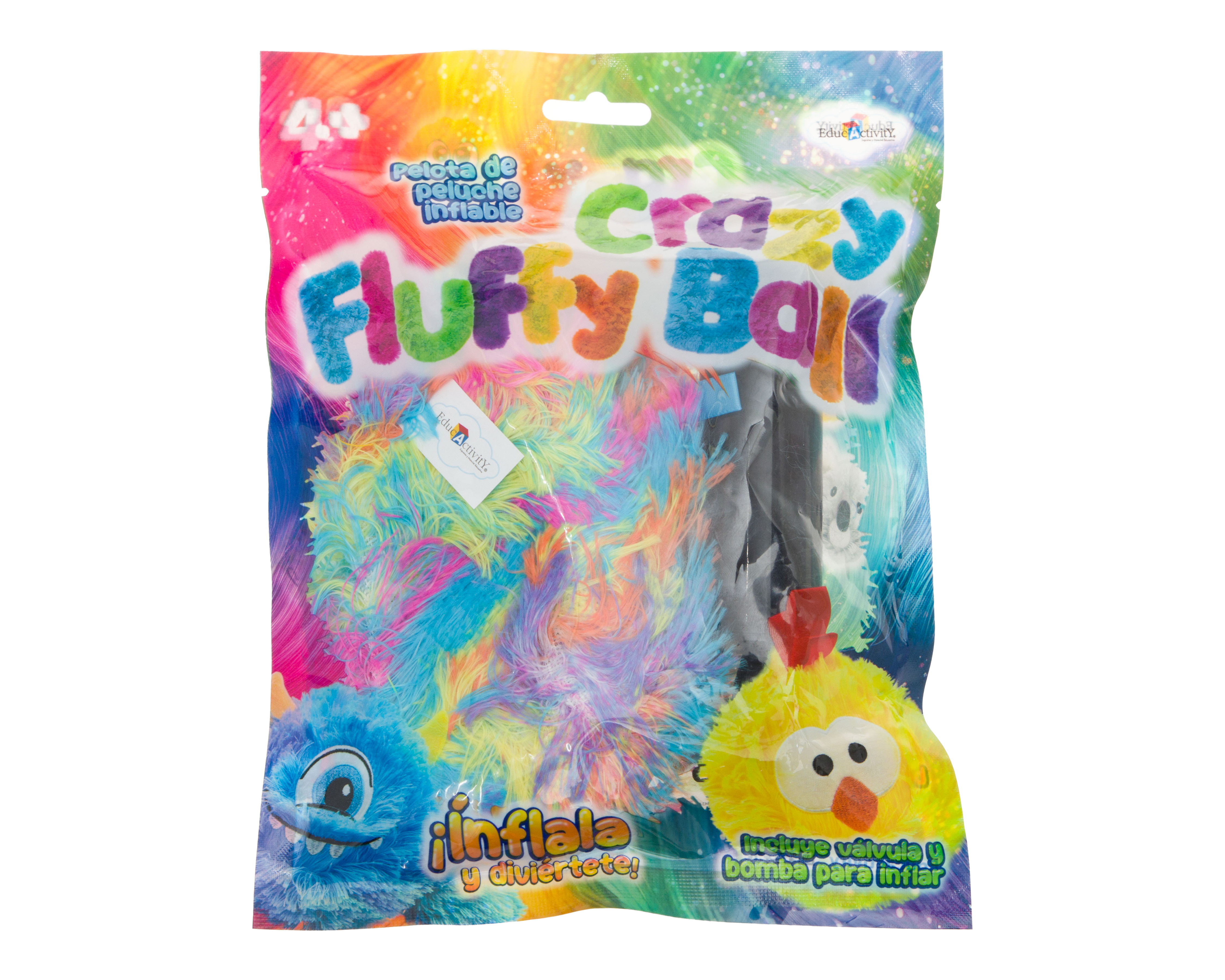 Foto 2 pulgar | Foto 1 | Pelota Inflable Educativity Crazy Fluffy Ball