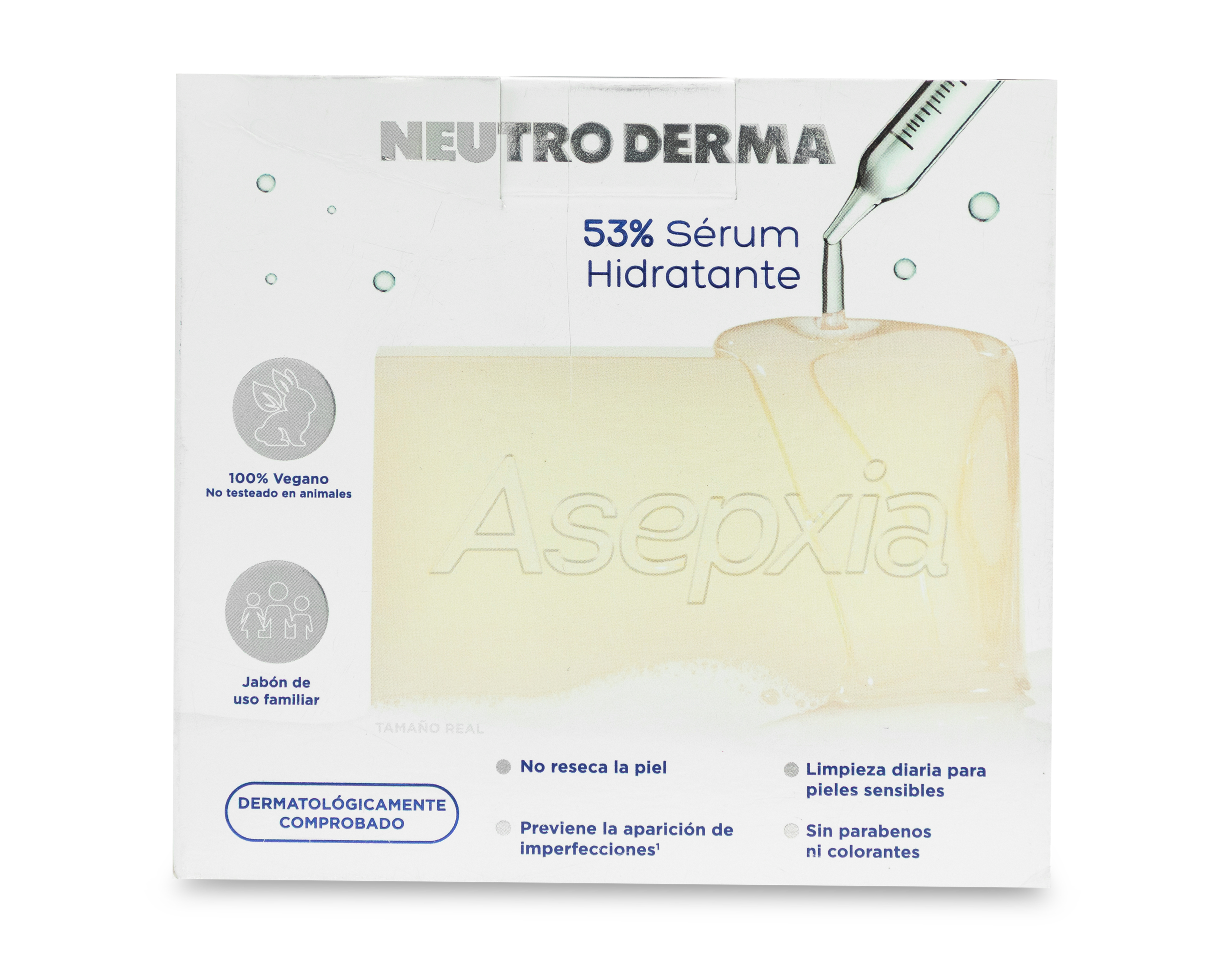 Foto 3 pulgar | Foto 2 | Jabón Hidratante Asepxia Neutro Derma 4 Piezas