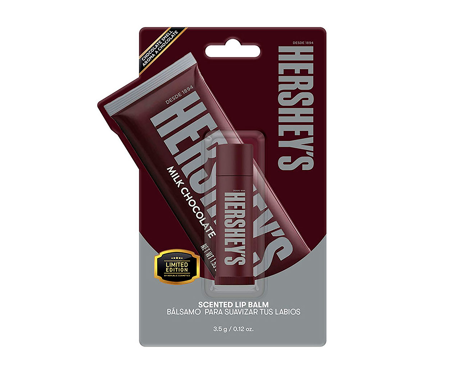 Foto 3 pulgar | Foto 2 | Bálsamo Labial Republic Cosmetics Hershey's Milk Chocolate 3.5 g
