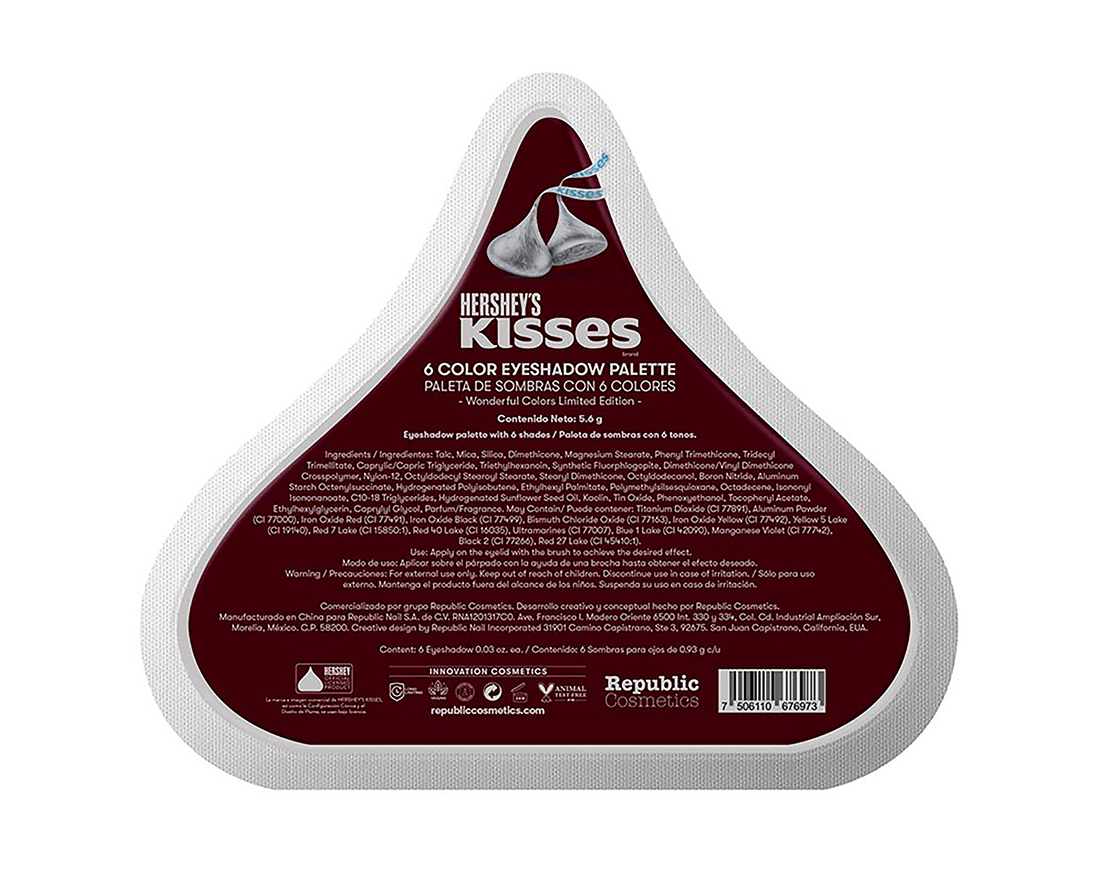 Foto 6 pulgar | Foto 5 | Sombras para Ojos Republic Cosmetics Hershey's Kisses 6 Tonos