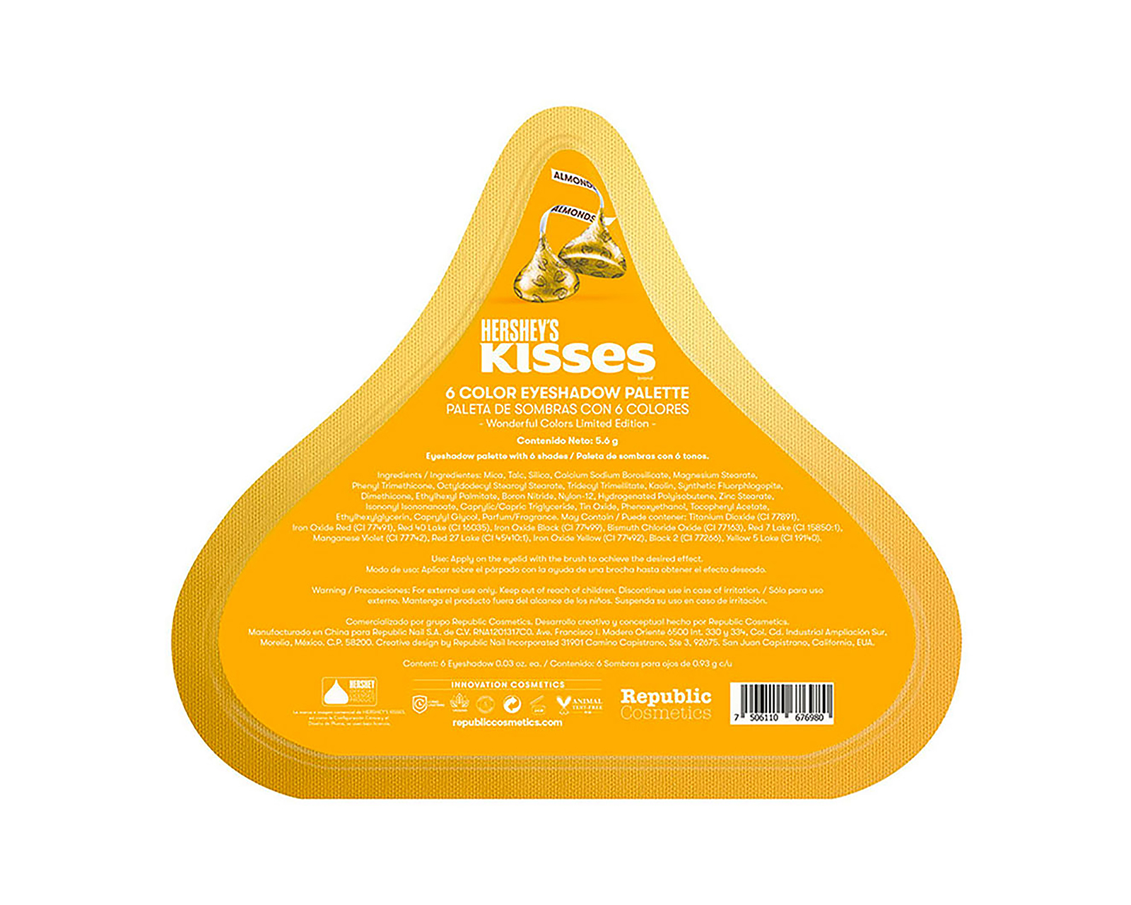 Foto 6 pulgar | Foto 5 | Sombras para Ojos Republic Cosmetics Hershey's Kisses 6 Tonos