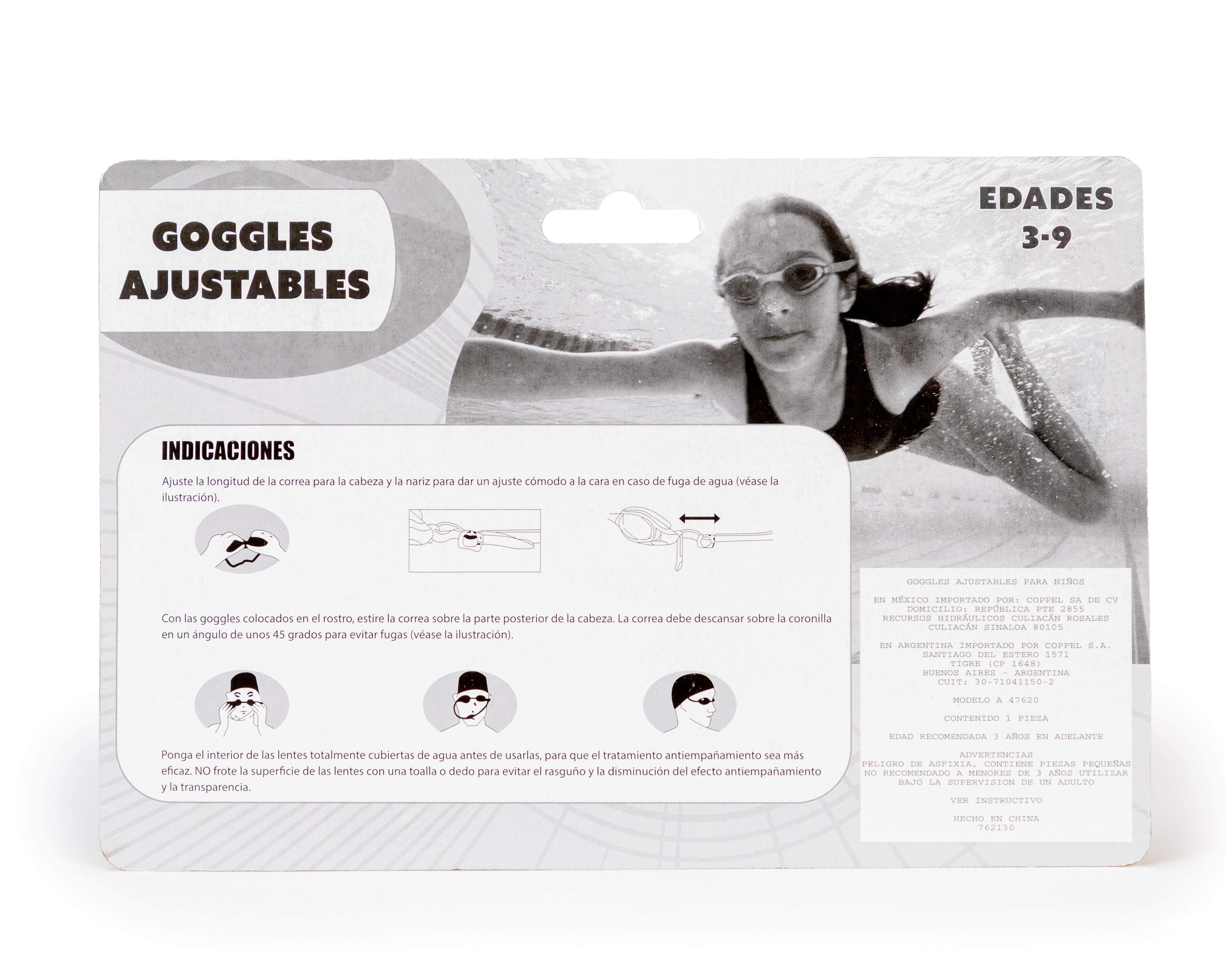 Foto 2 | Foto 2 | Googles para Natación Minigami Ajustables