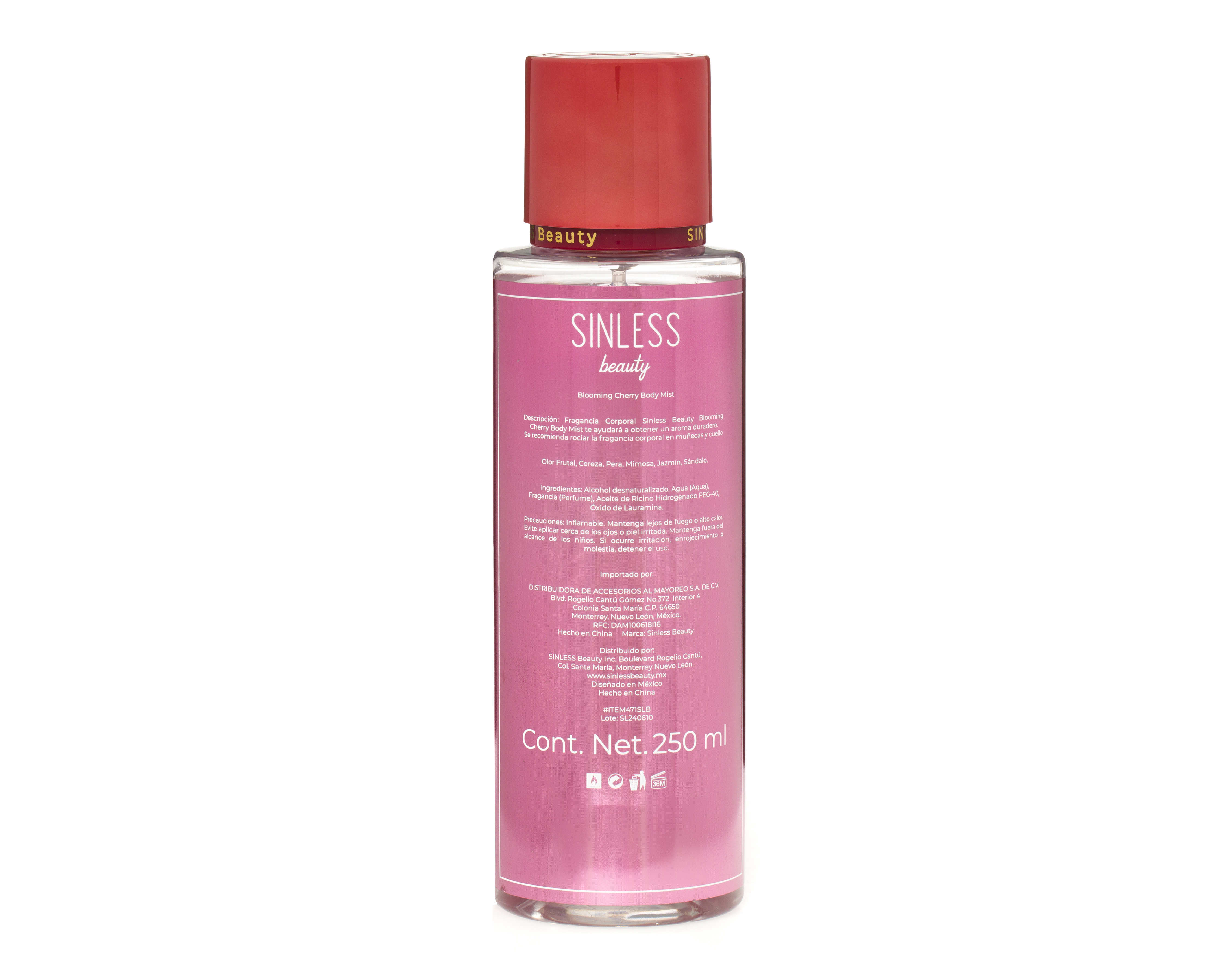 Foto 3 pulgar | Foto 2 | Body Sinless Beauty Blooming Cherry 250 ml