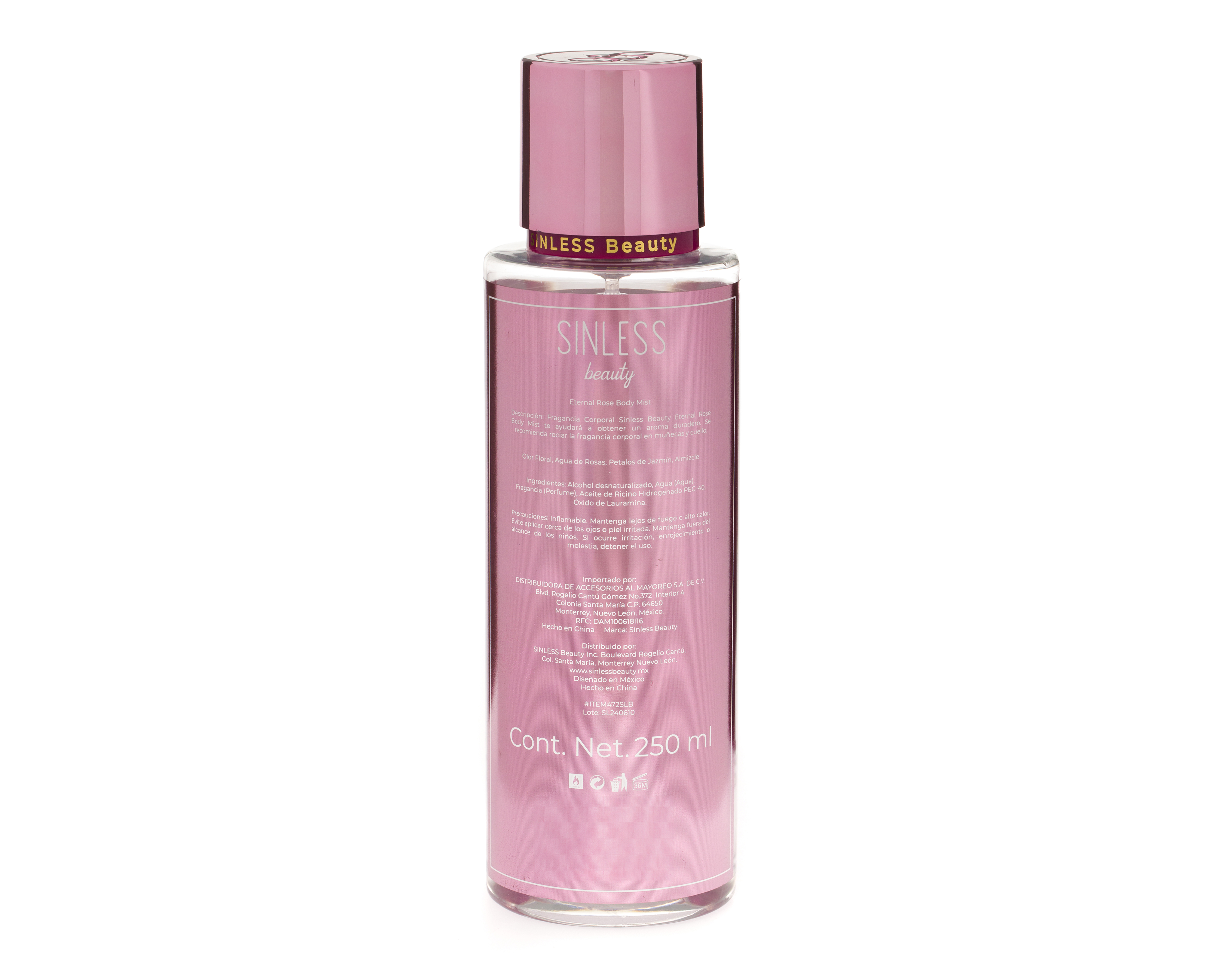 Foto 3 pulgar | Foto 2 | Body Sinless Beauty Eternal Rose 250 ml