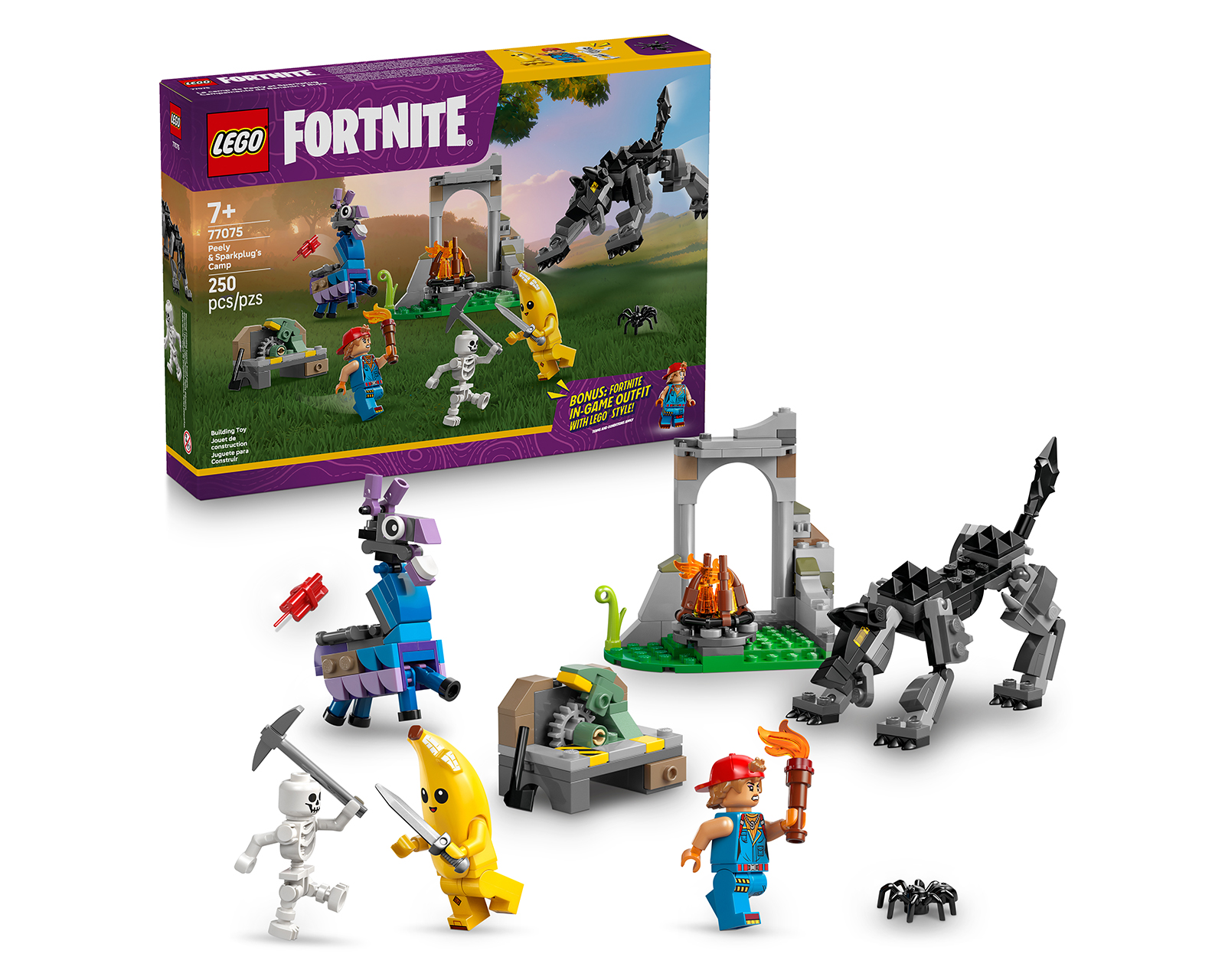 Foto 2 pulgar | Foto 1 | LEGO Fortnite: Campamento de Banano y Bujía