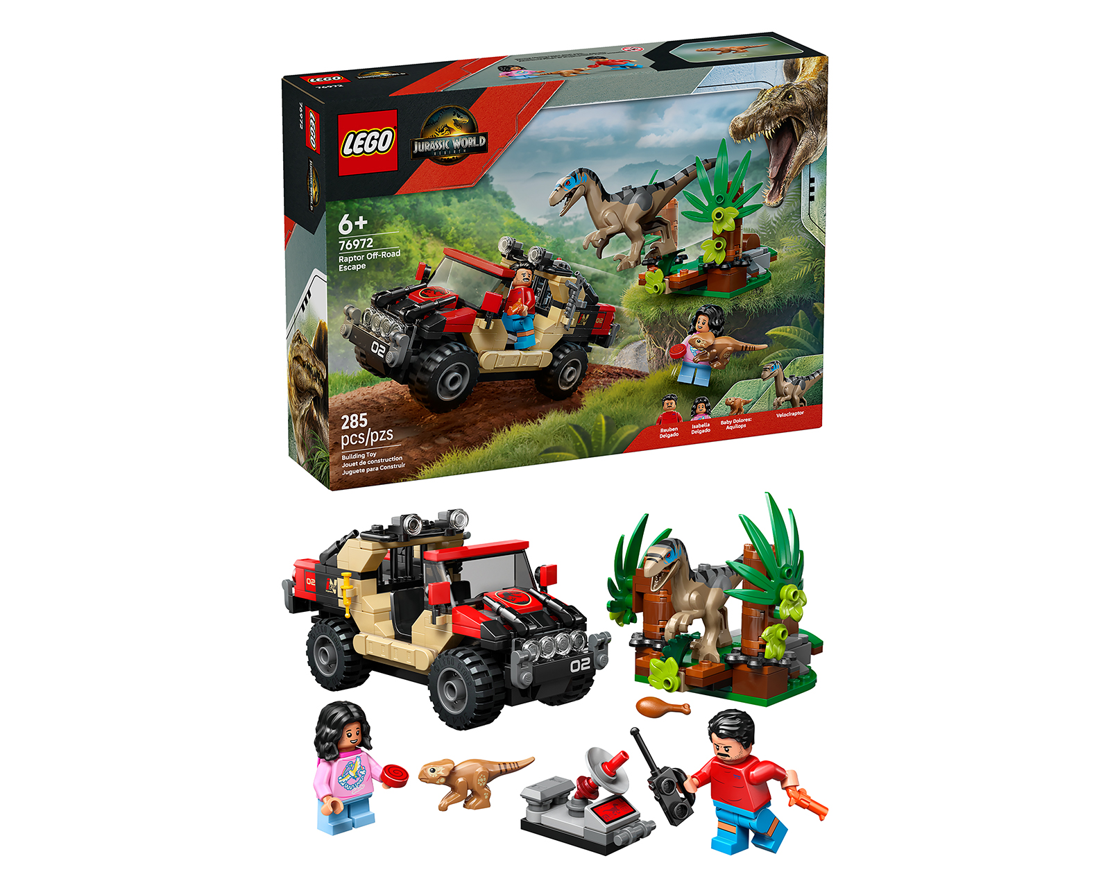 LEGO Jurassic World: Huida en Todoterreno y Raptor al Acecho