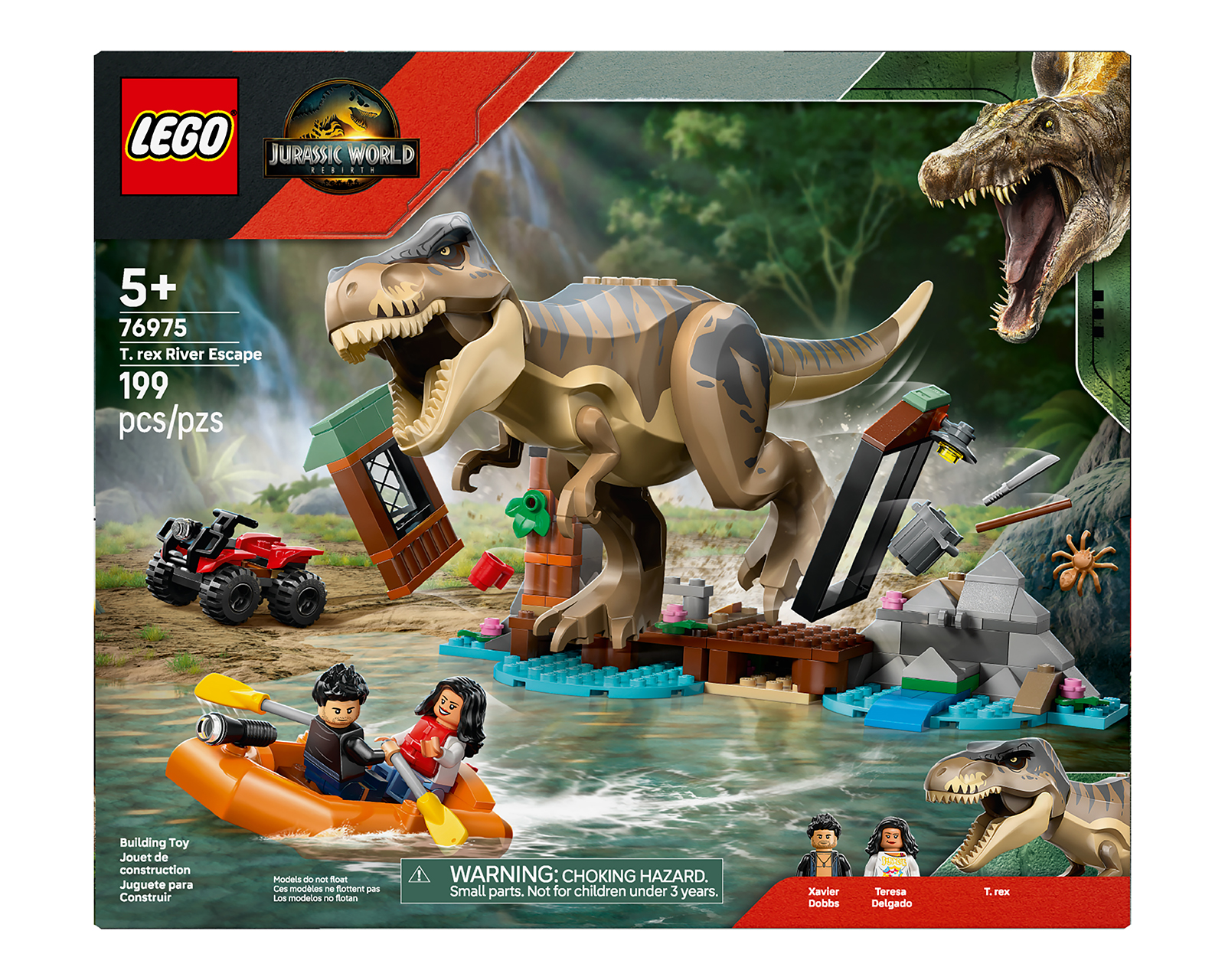 Foto 3 pulgar | Foto 2 | LEGO Jurassic World: Huida por el Río y T. Rex a la Caza