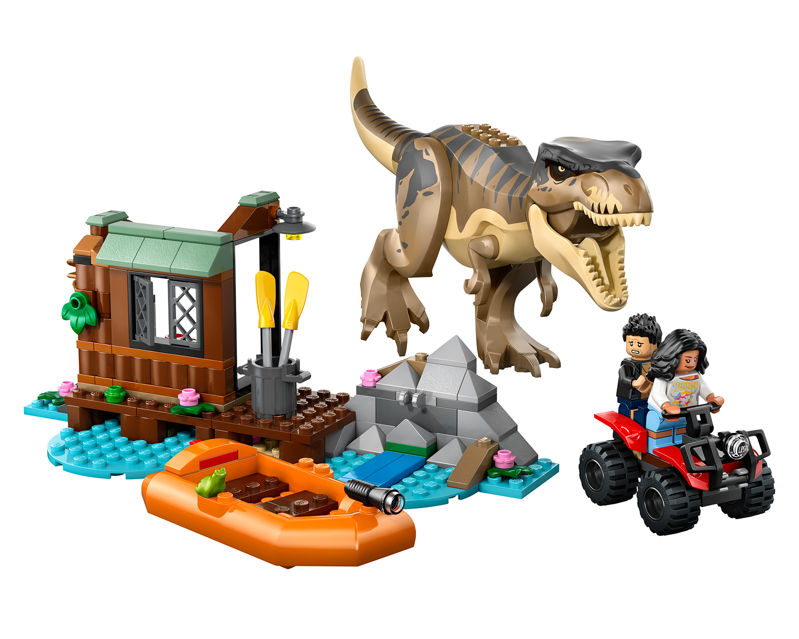 Foto 4 pulgar | Foto 3 | LEGO Jurassic World: Huida por el Río y T. Rex a la Caza