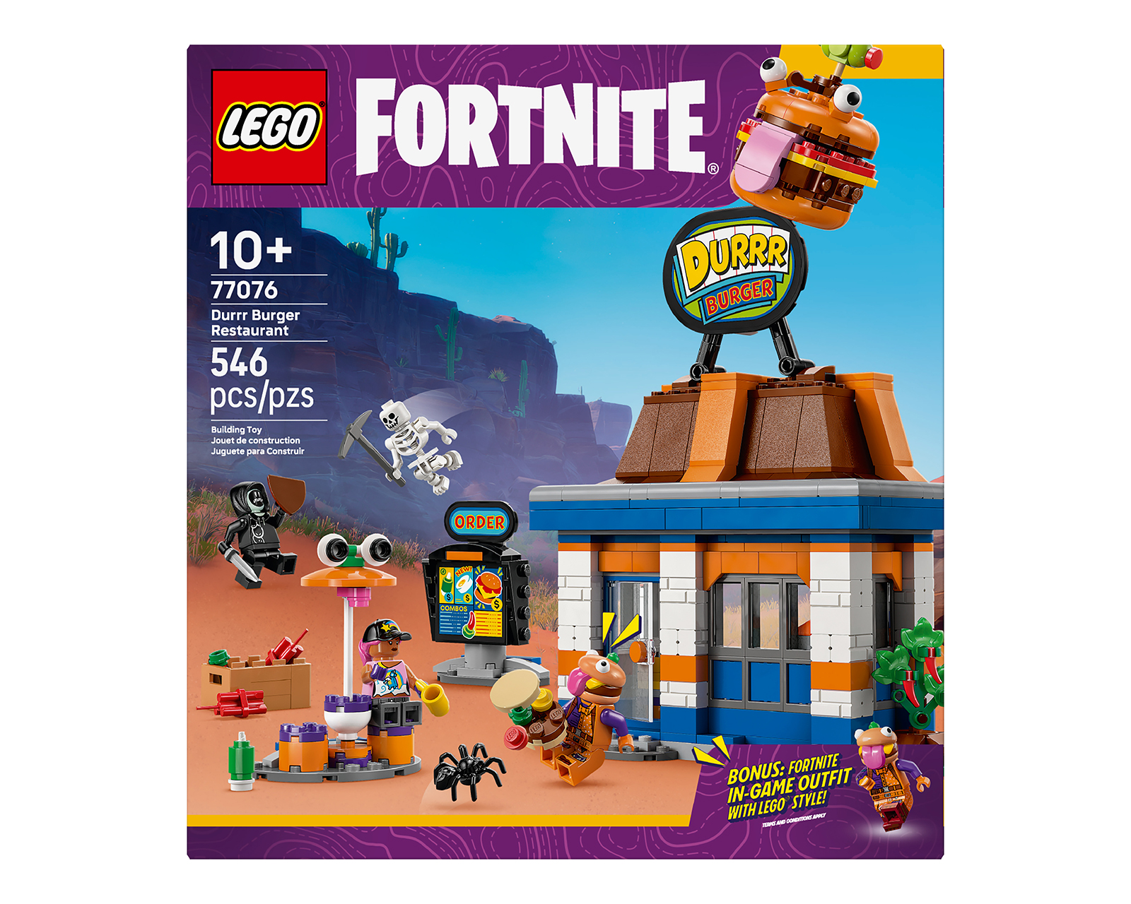 Foto 2 | Foto 2 | LEGO Fortnite: Restaurante Hamburrrguesa