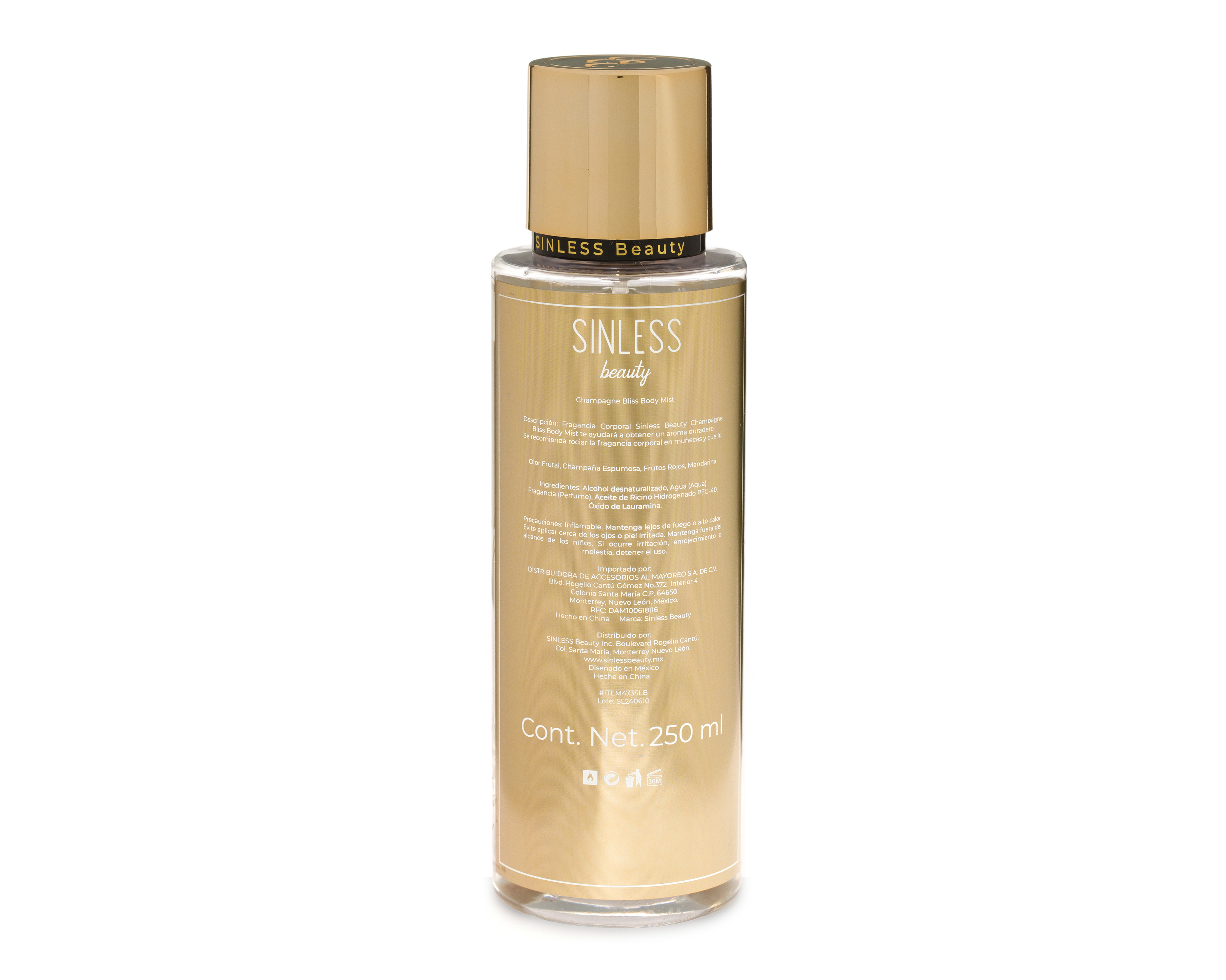 Foto 3 pulgar | Foto 2 | Body Sinless Beauty Champagne Bliss 250 ml