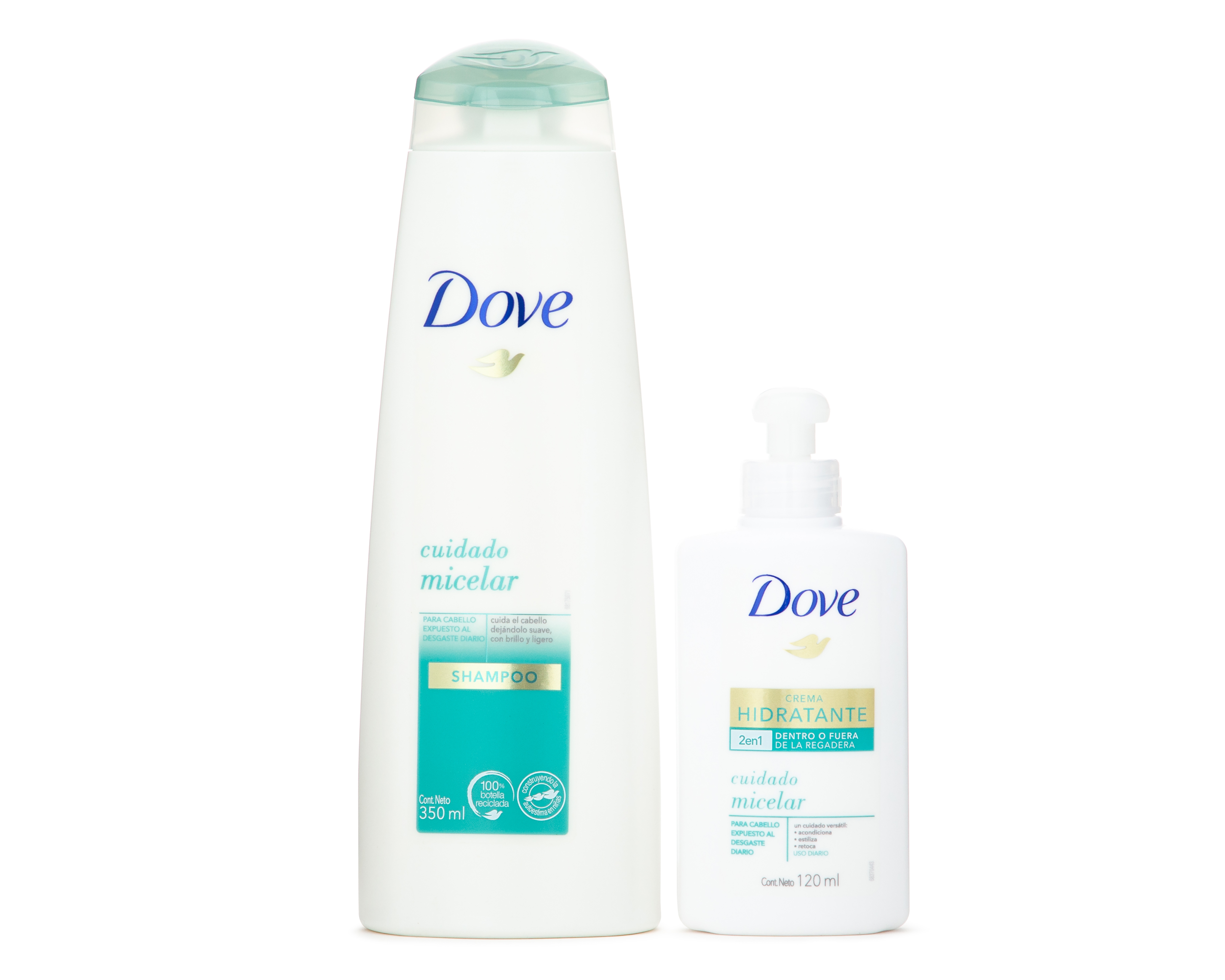 Shampoo y Crema para Peinar Dove Cuidado Micelar