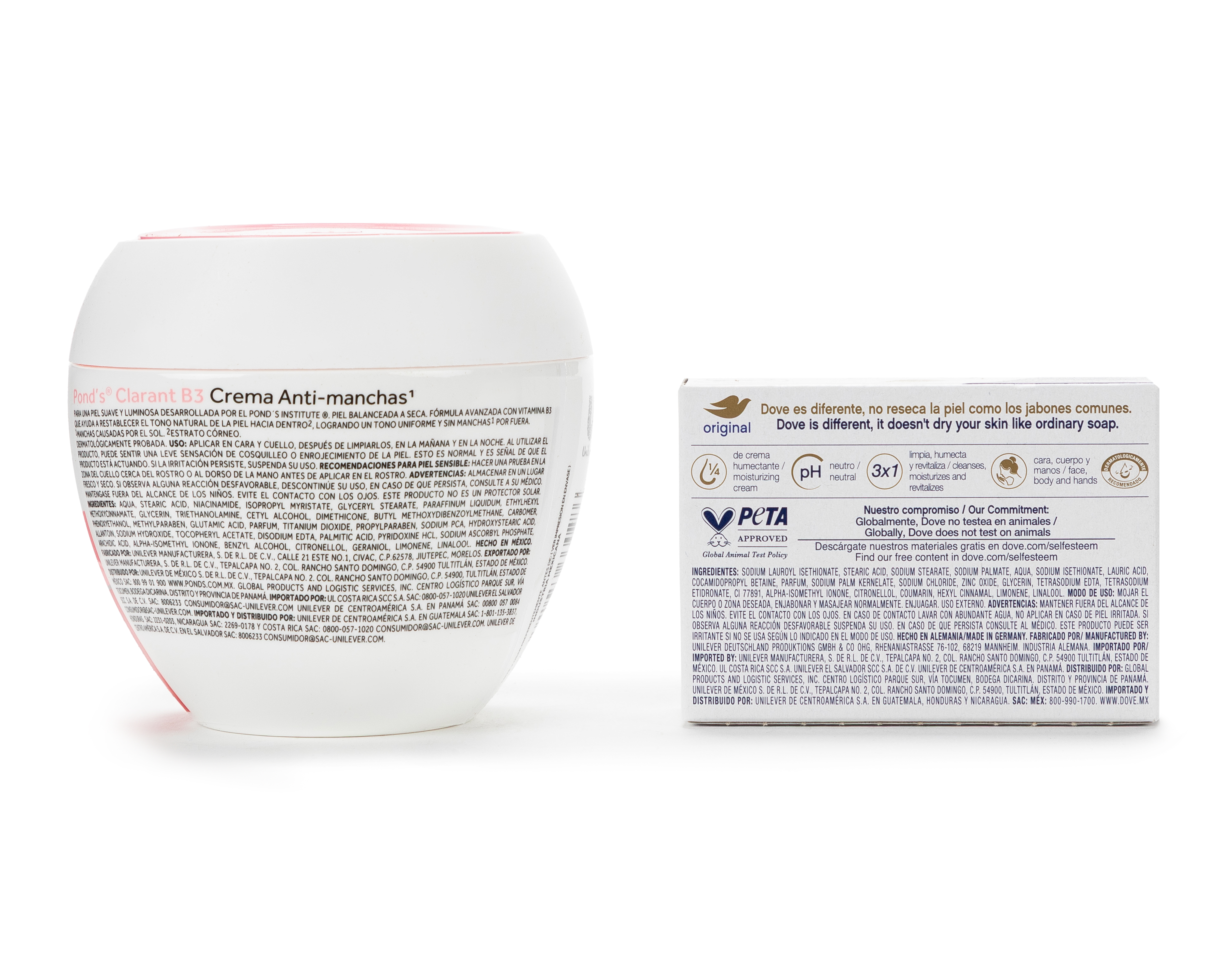 Foto 3 pulgar | Foto 2 | Crema Pond's Clarant B3 Anti-Manchas y Jabón Dove Original