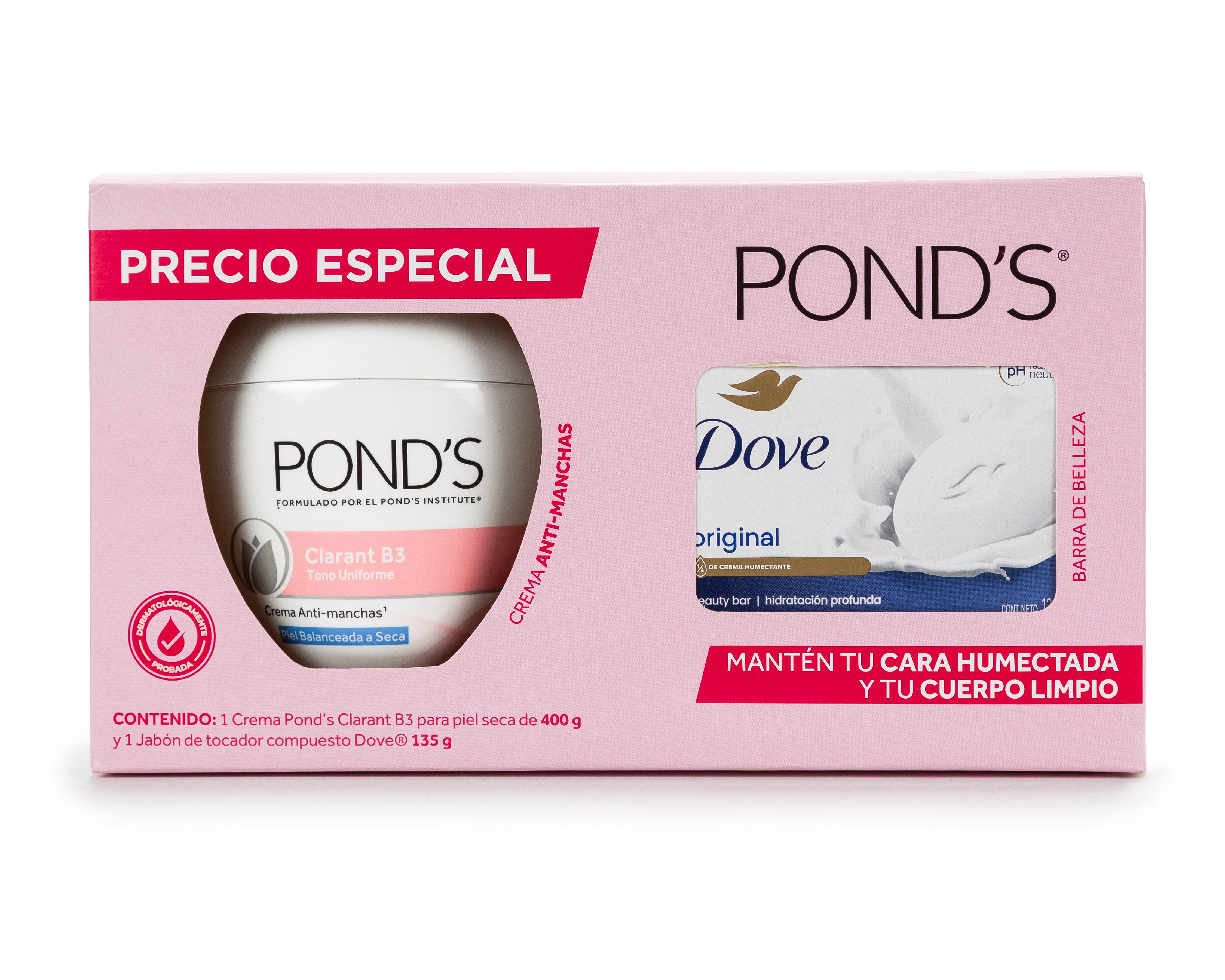 Foto 6 | Foto 6 | Crema Pond's Clarant B3 Anti-Manchas y Jabón Dove Original