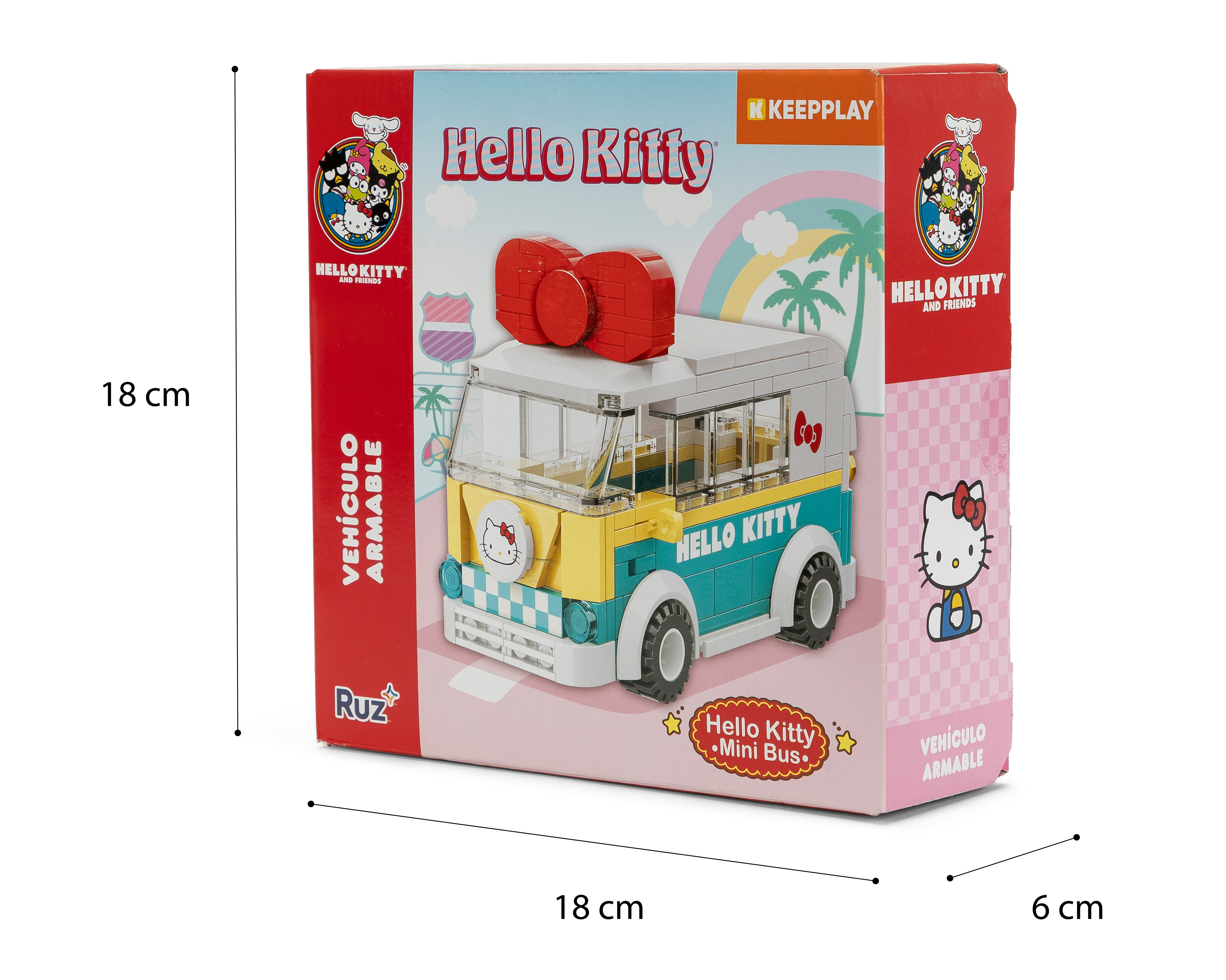 Foto 5 pulgar | Foto 4 | Bloques de Construcción Vehículo Armable Hello Kitty 158 Piezas