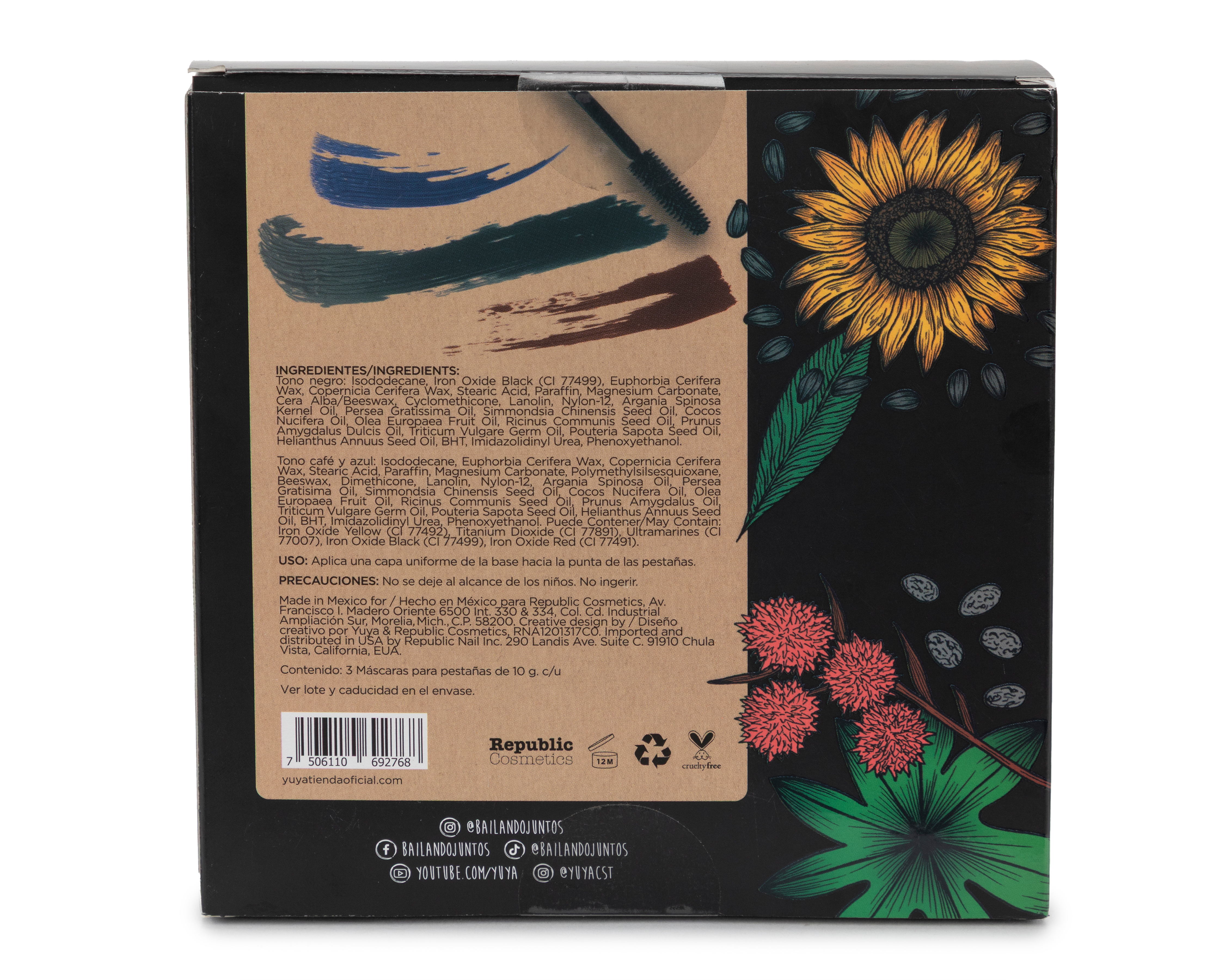 Foto 4 pulgar | Foto 3 | Máscara para Pestañas Yuya 3 Piezas