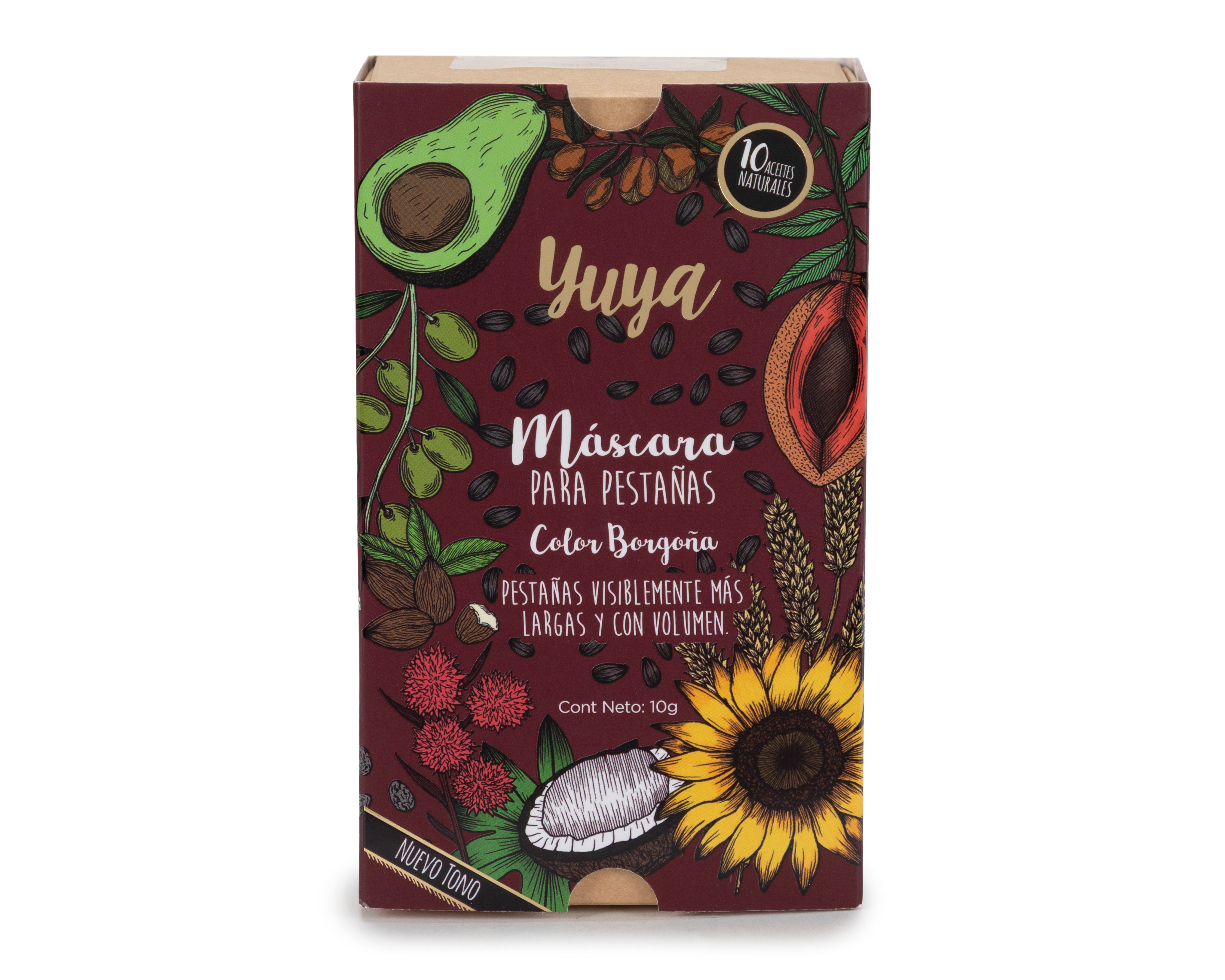 Foto 3 pulgar | Foto 2 | Máscara para Pestañas Yuya Borgoña 10 g