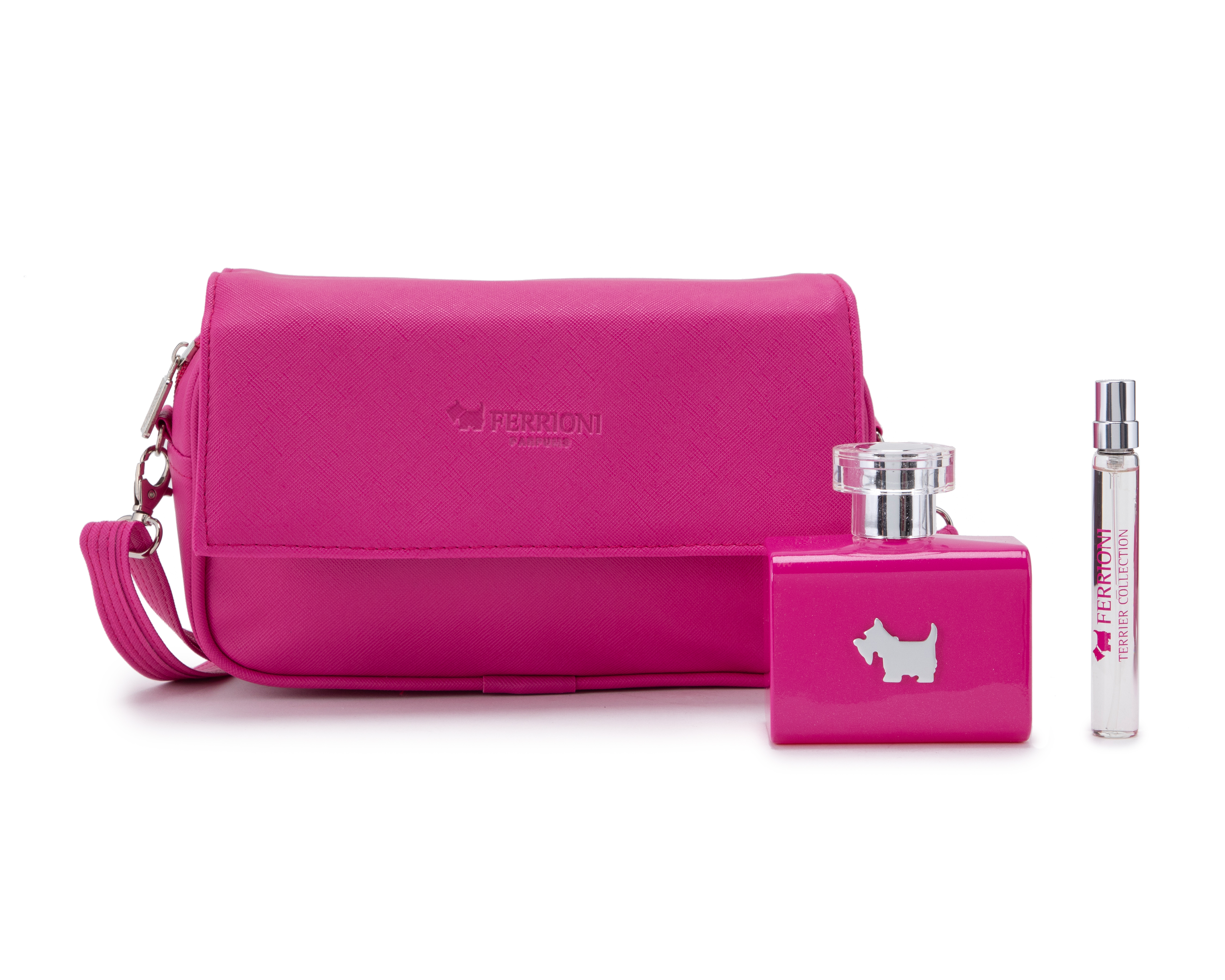 Foto 2 pulgar | Foto 1 | Estuche para Mujer Ferrioni Terrier Pink 3 Piezas