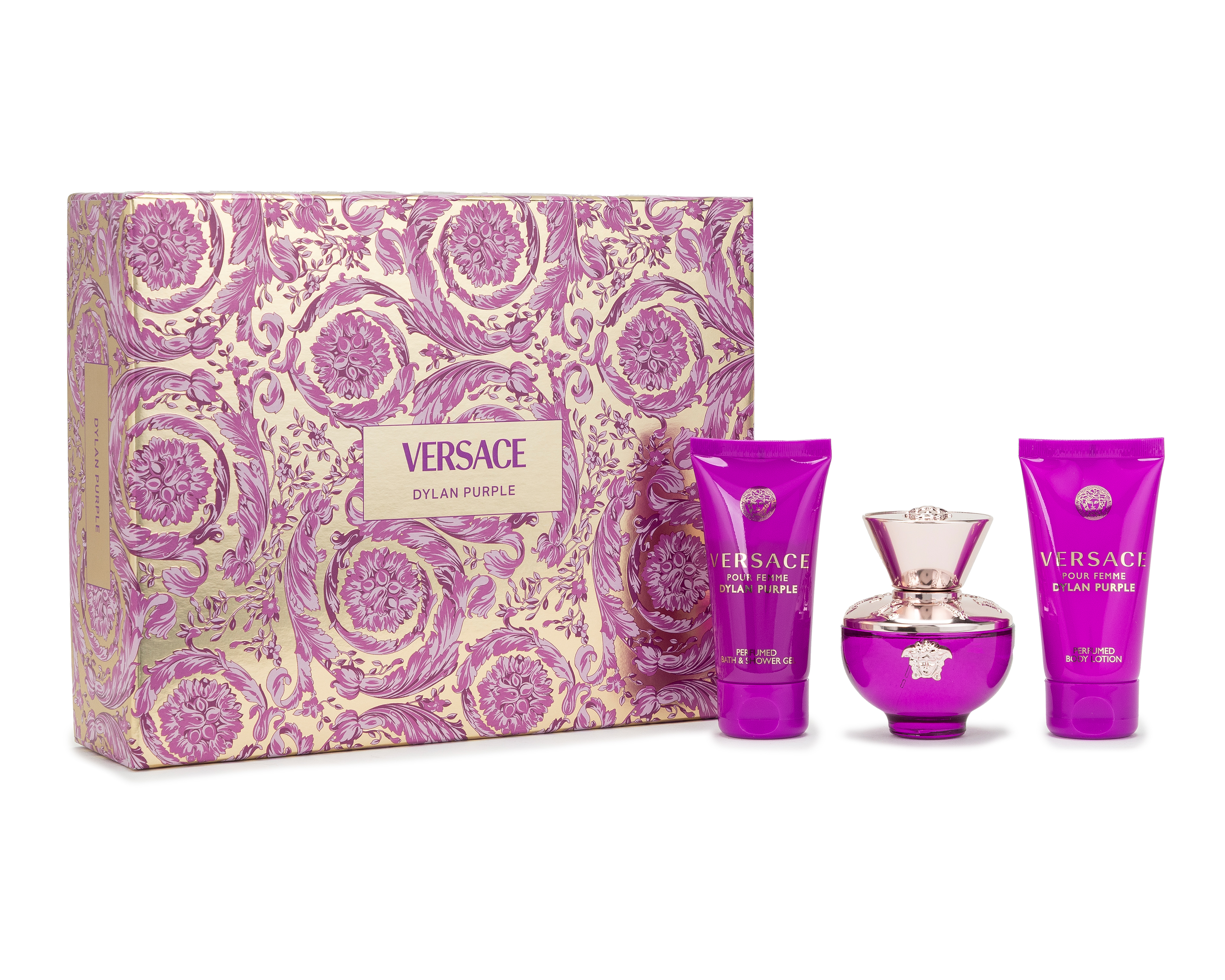Foto 2 pulgar | Foto 1 | Estuche para Mujer Versace Dylan Purple 3 Piezas