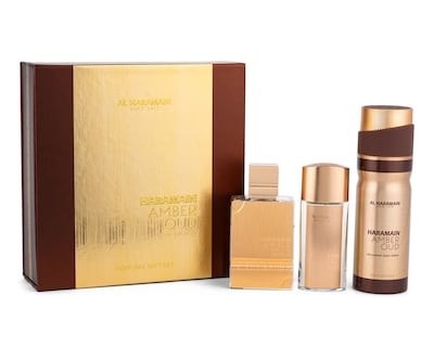 Foto 1 | Foto 1 | Estuche para Mujer Al Haramain Amber Oud Gold Edition 3 Piezas