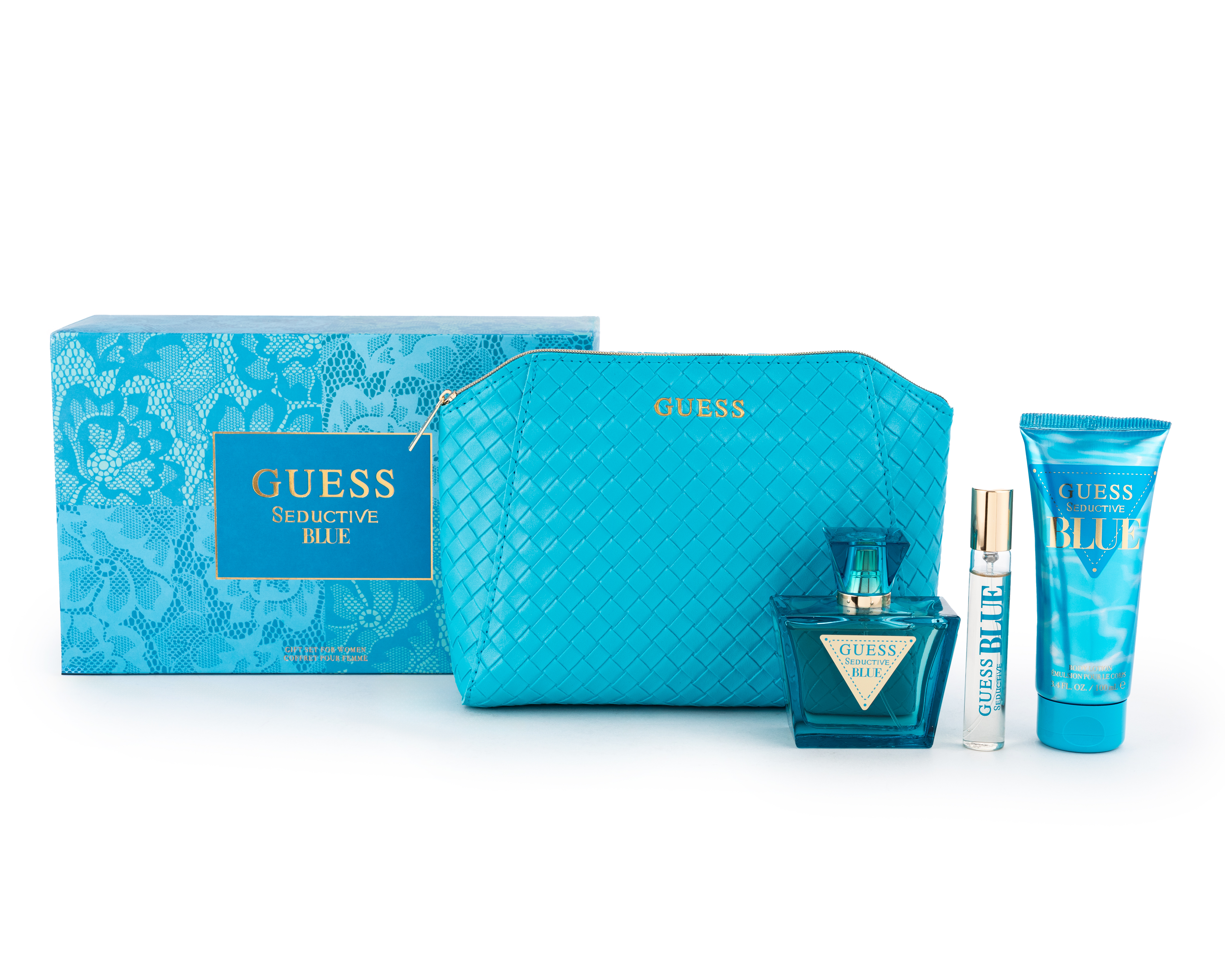 Foto 1 | Foto 1 | Estuche para Mujer Guess Seductive Blue 4 Piezas