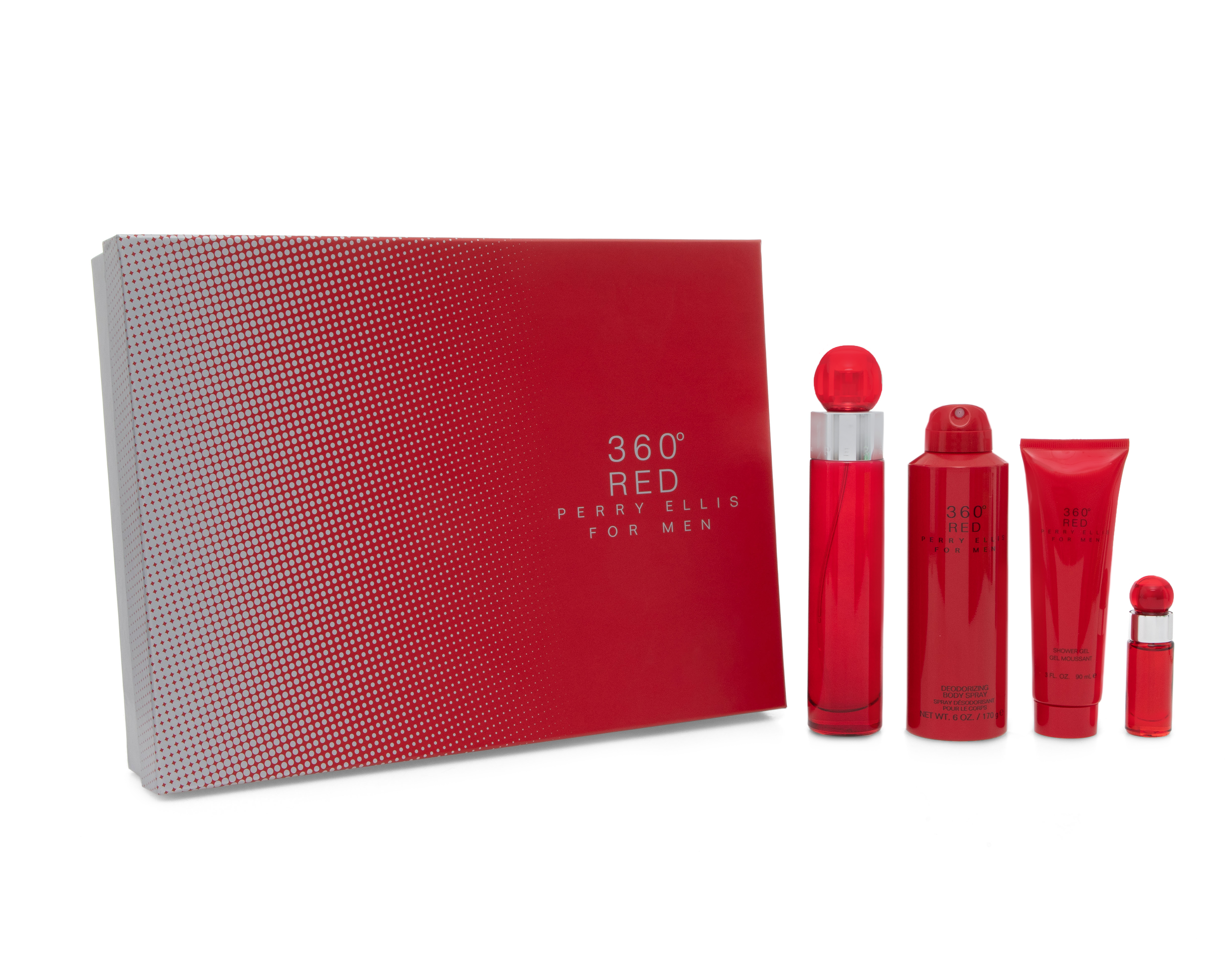 Estuche para Hombre Perry Ellis 360 Red 4 Piezas