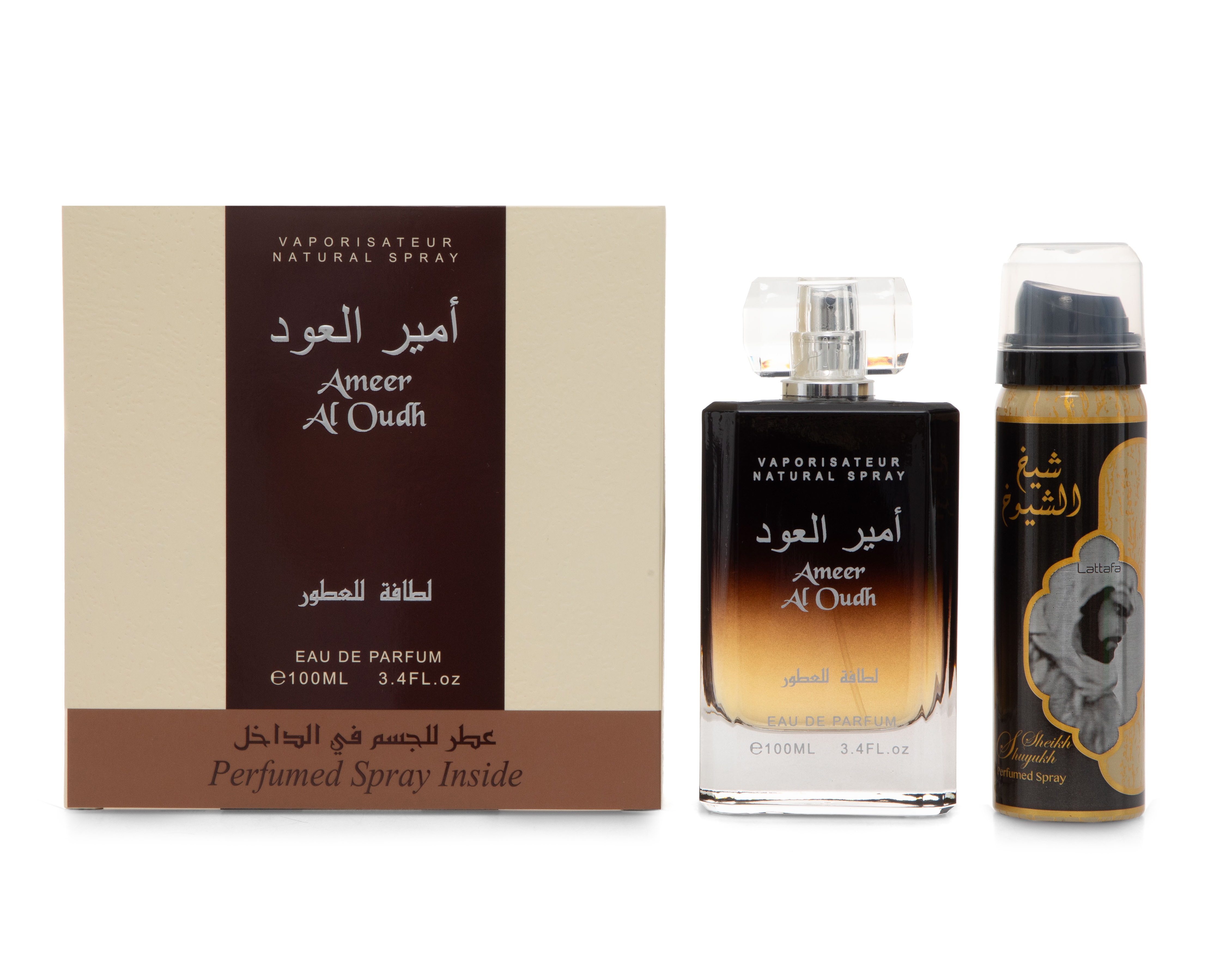 Foto 2 pulgar | Foto 1 | Estuche para Hombre Lattafa Ameer Al Oudh 2 Piezas