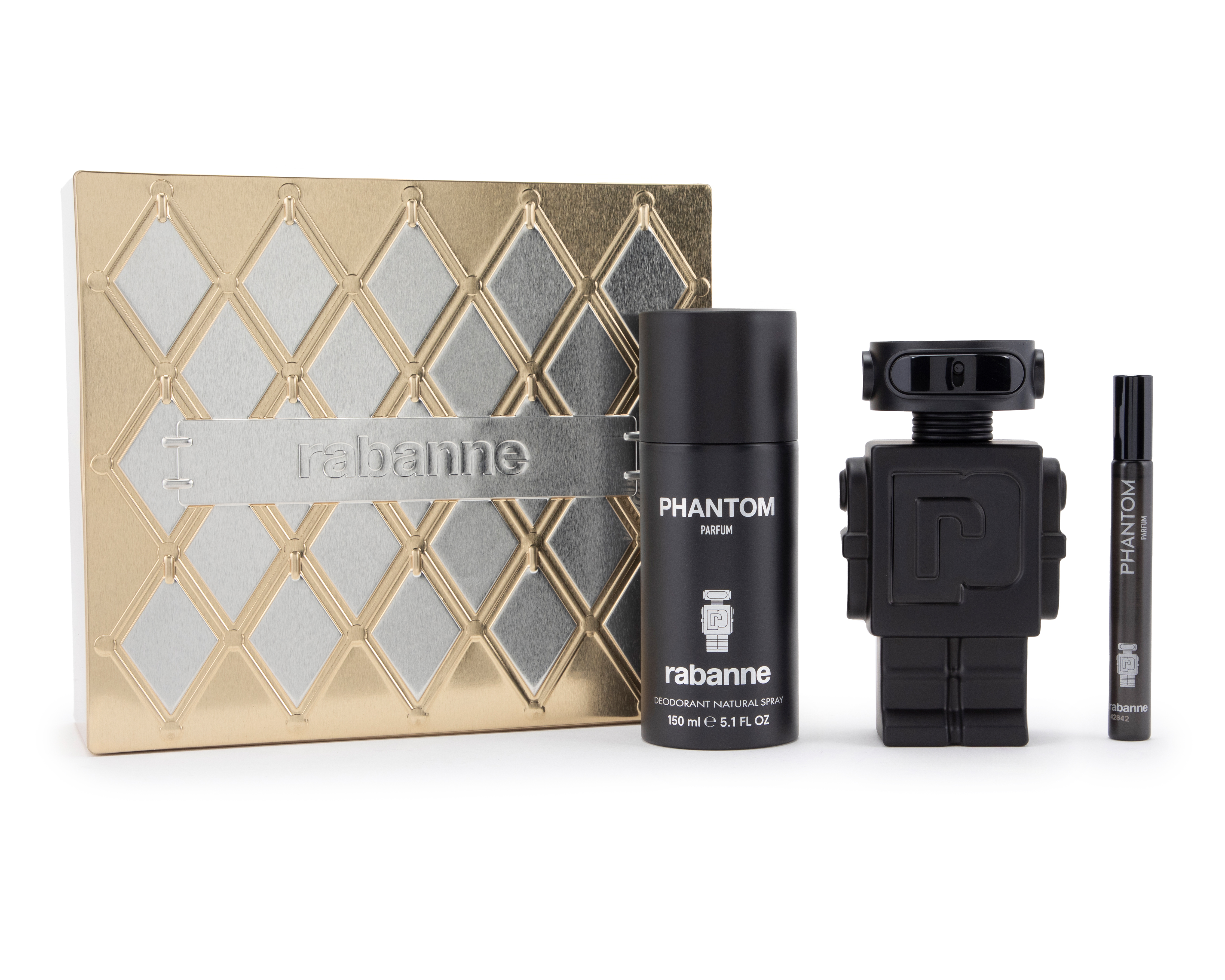 Foto 2 pulgar | Foto 1 | Estuche para Hombre Paco Rabanne Phantom Parfum 3 Piezas