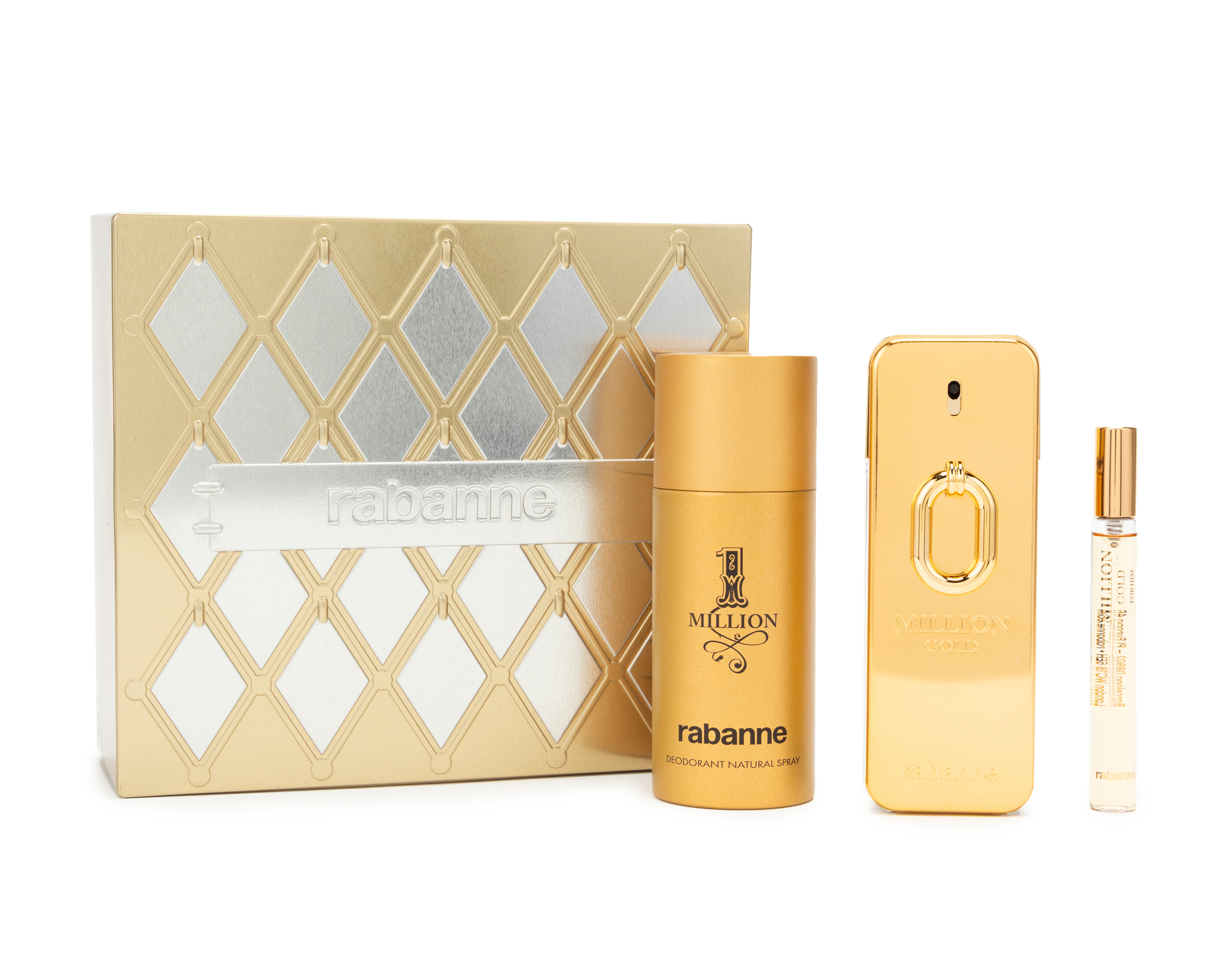 Foto 2 pulgar | Foto 1 | Estuche para Hombre Paco Rabanne 1 Million Gold 3 Piezas