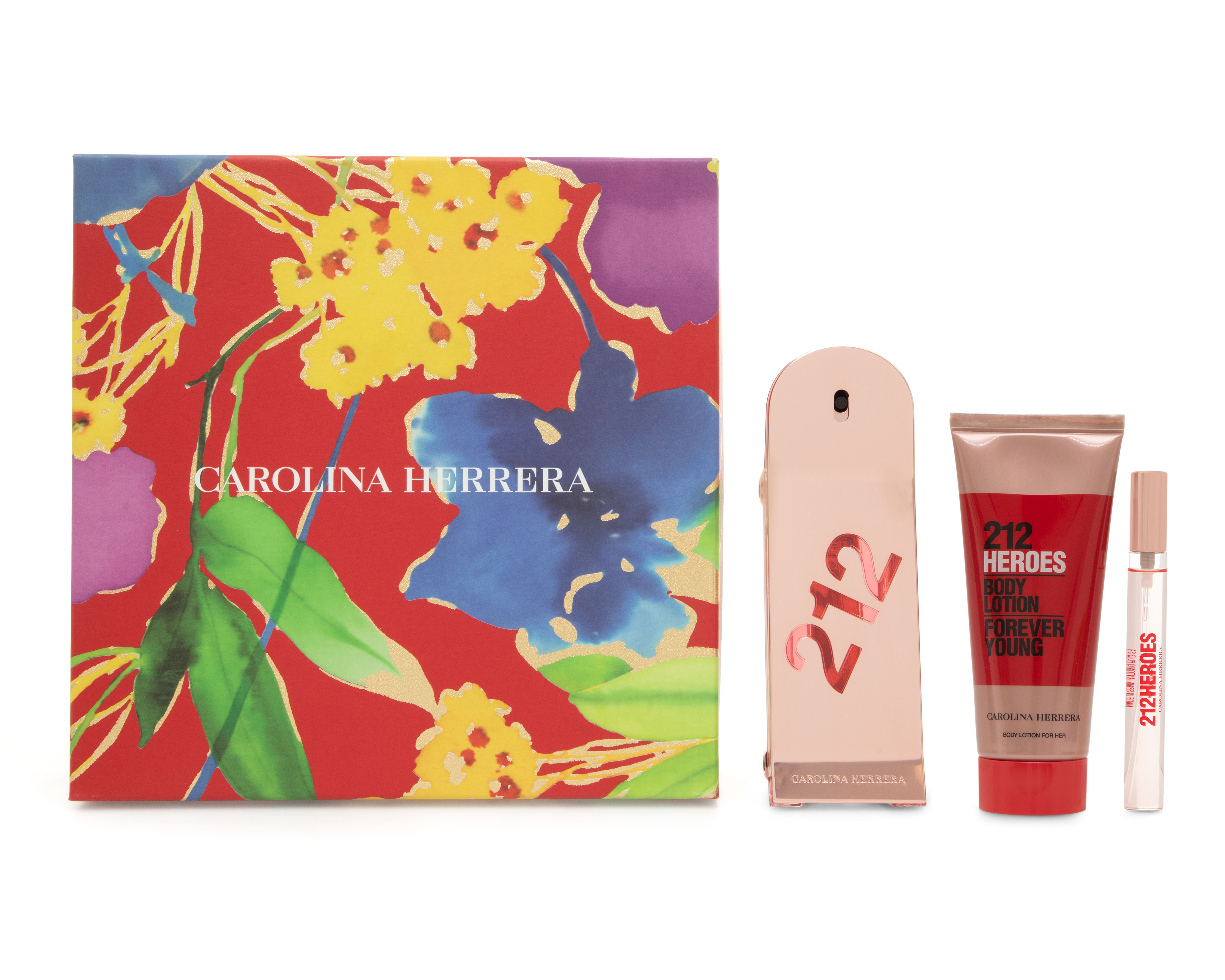 Estuche para Mujer Carolina Herrera 212 Heroes Forever Young 3 Piezas