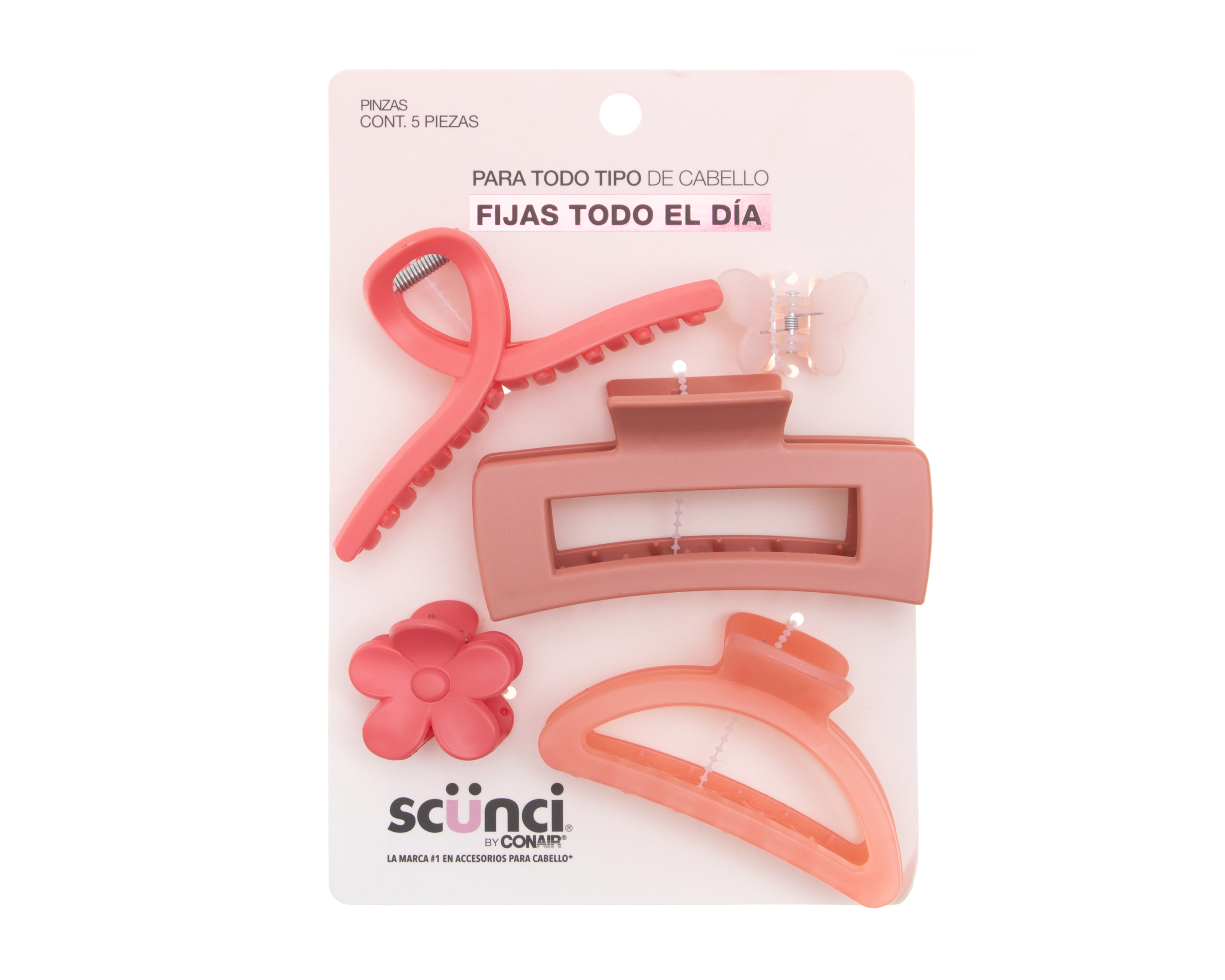Pinzas para Cabello Scünci 5 Piezas