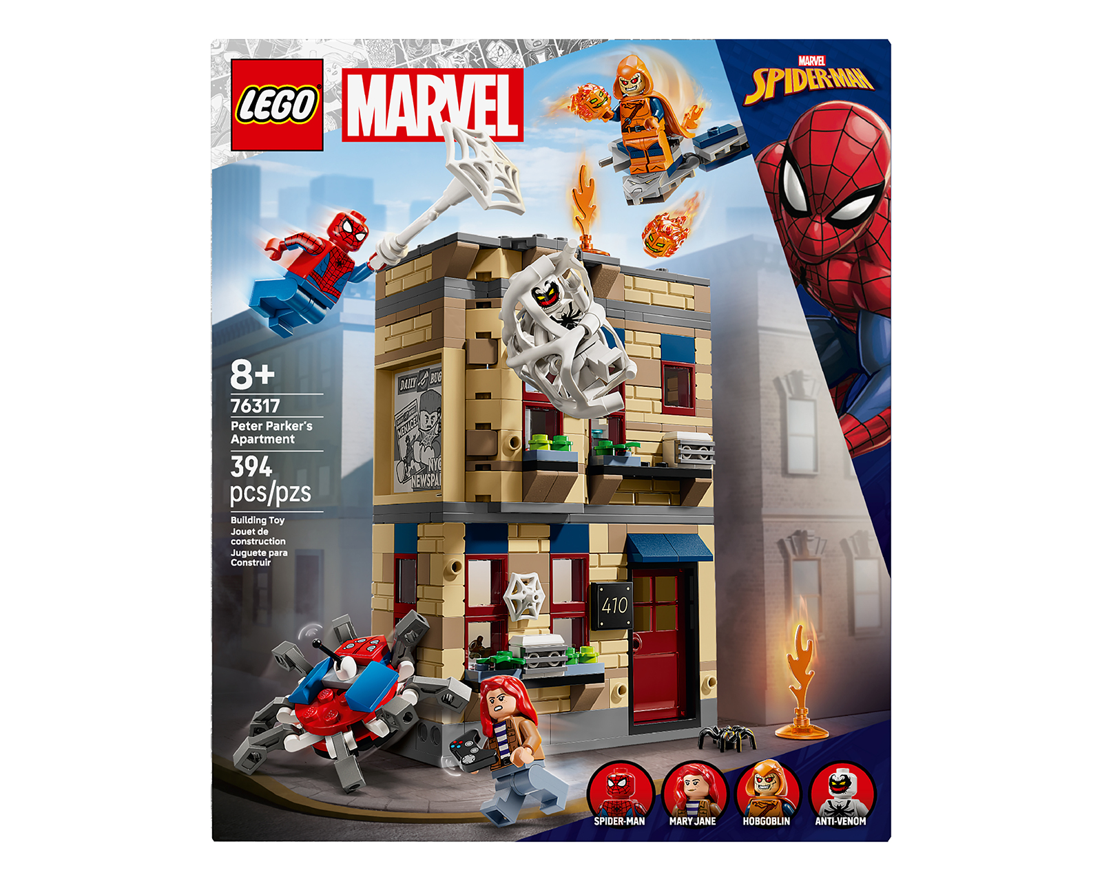 Foto 3 pulgar | Foto 2 | LEGO Marvel Spider-Man Peter Parker's Apartment