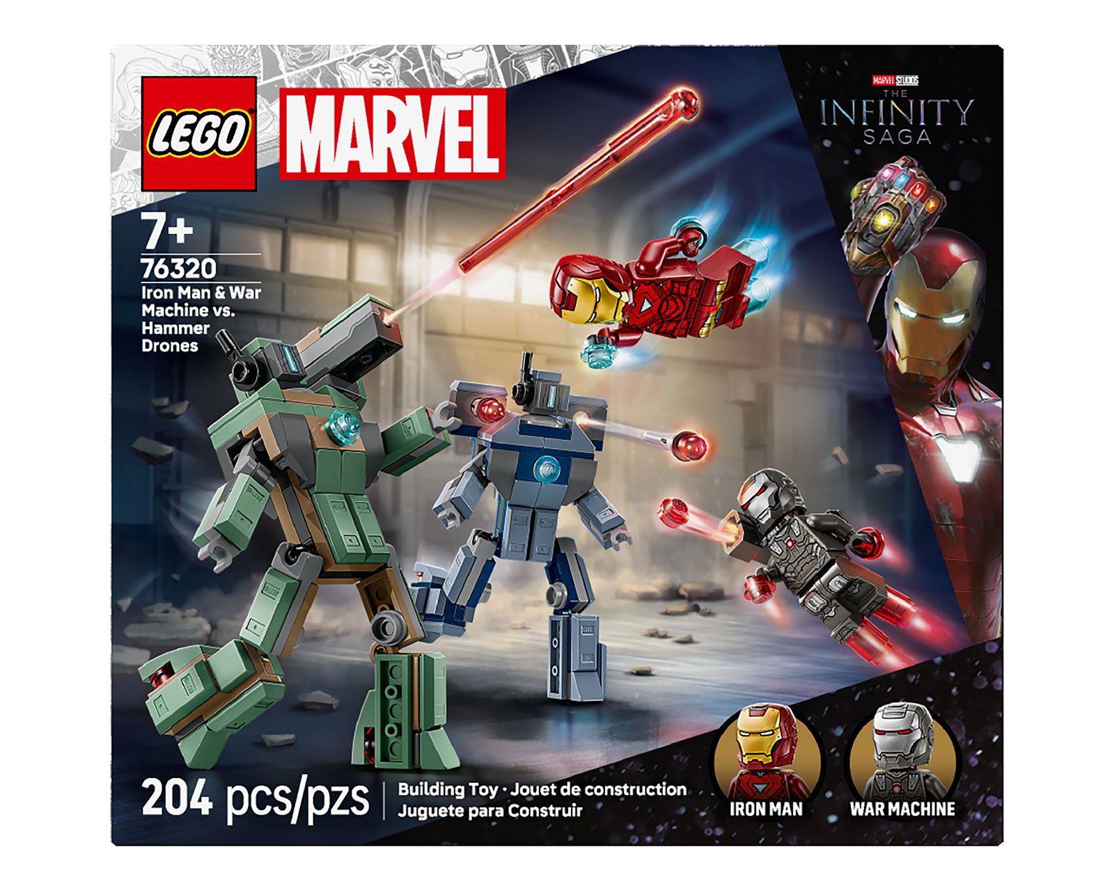 Foto 2 | Foto 2 | LEGO MARVEL: Iron Man y Máquina de Guerra vs. Drones de Hammer
