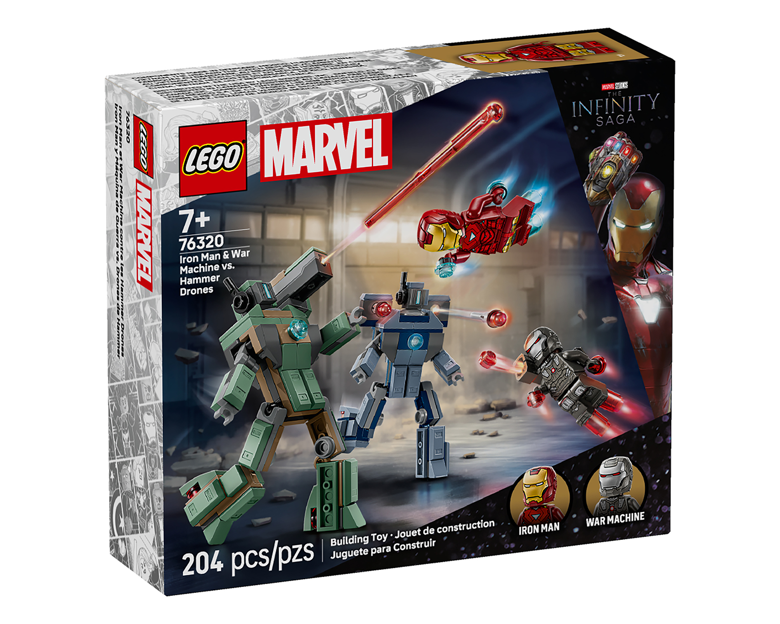 Foto 4 | Foto 4 | LEGO MARVEL: Iron Man y Máquina de Guerra vs. Drones de Hammer