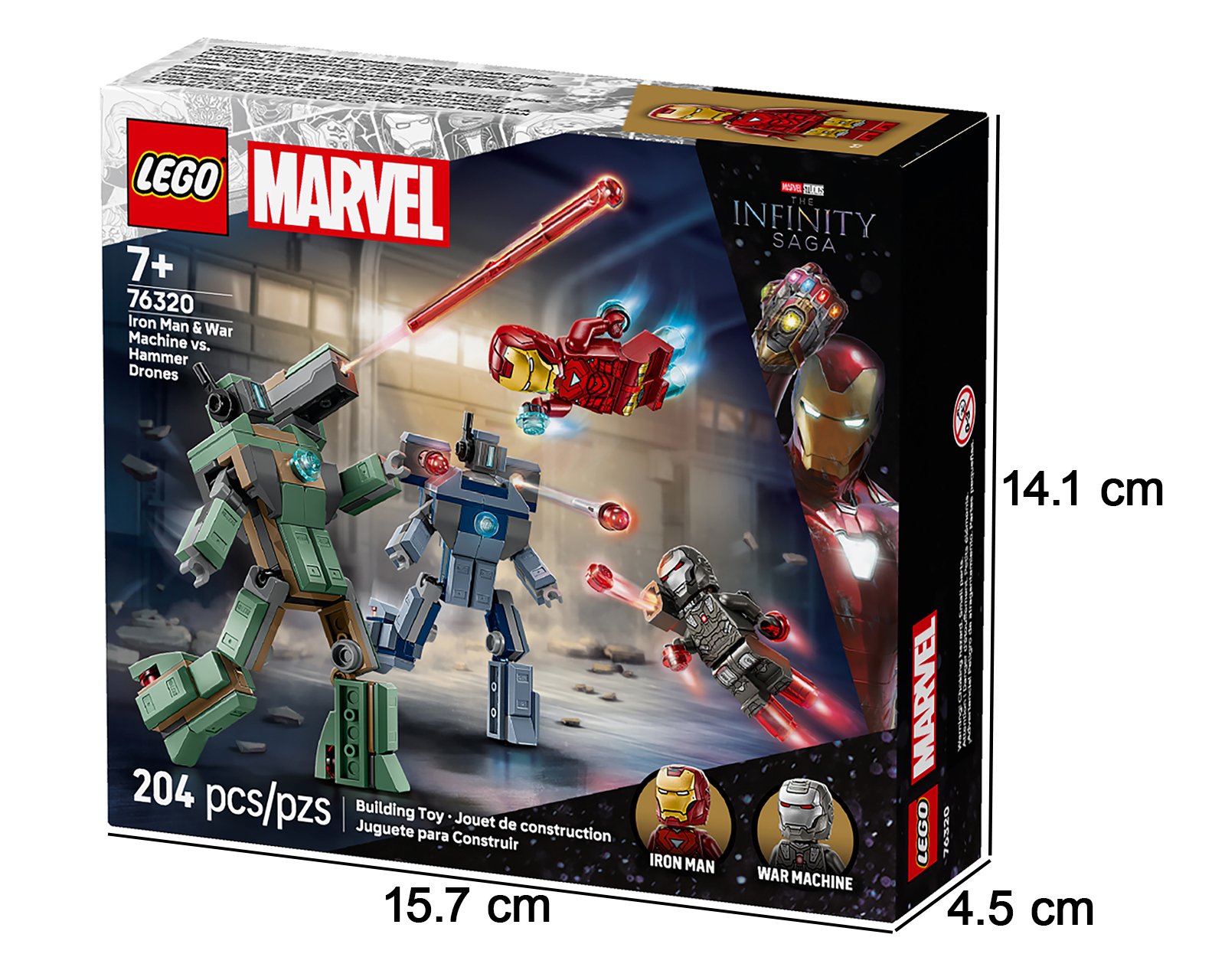 Foto 5 | Foto 5 | LEGO MARVEL: Iron Man y Máquina de Guerra vs. Drones de Hammer