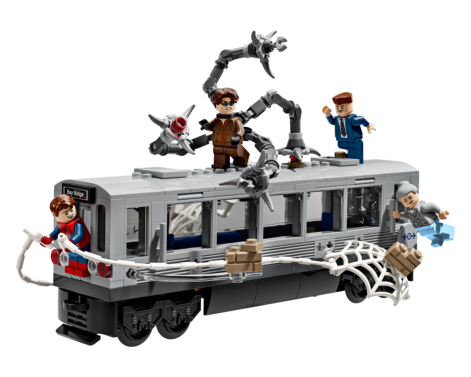 Foto 4 pulgar | Foto 3 | LEGO Marvel: Escena del Metro de Spider-Man Contra Doc Ock