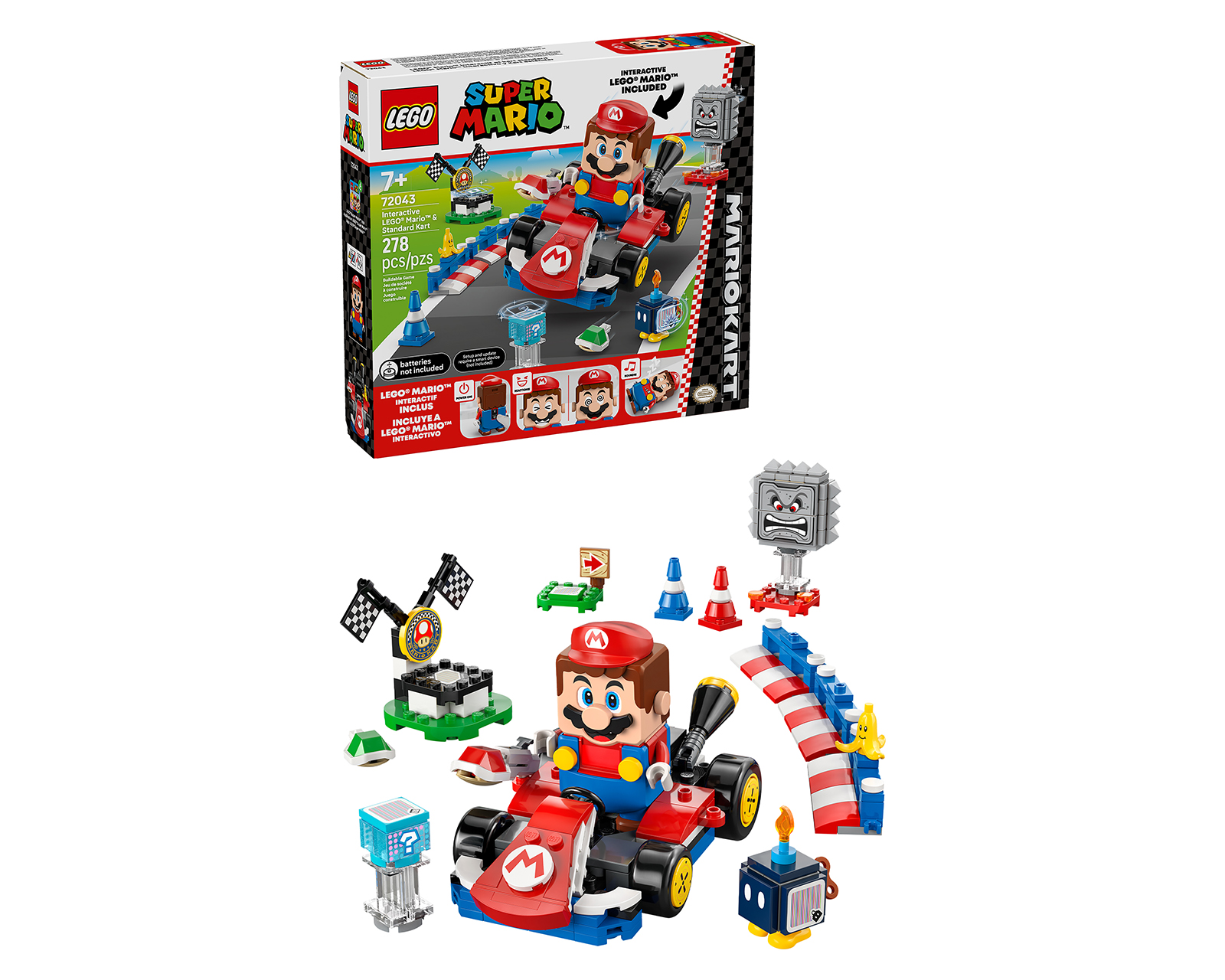 Foto 2 pulgar | Foto 1 | LEGO Super Mario: Mario interactivo y Kart estándar