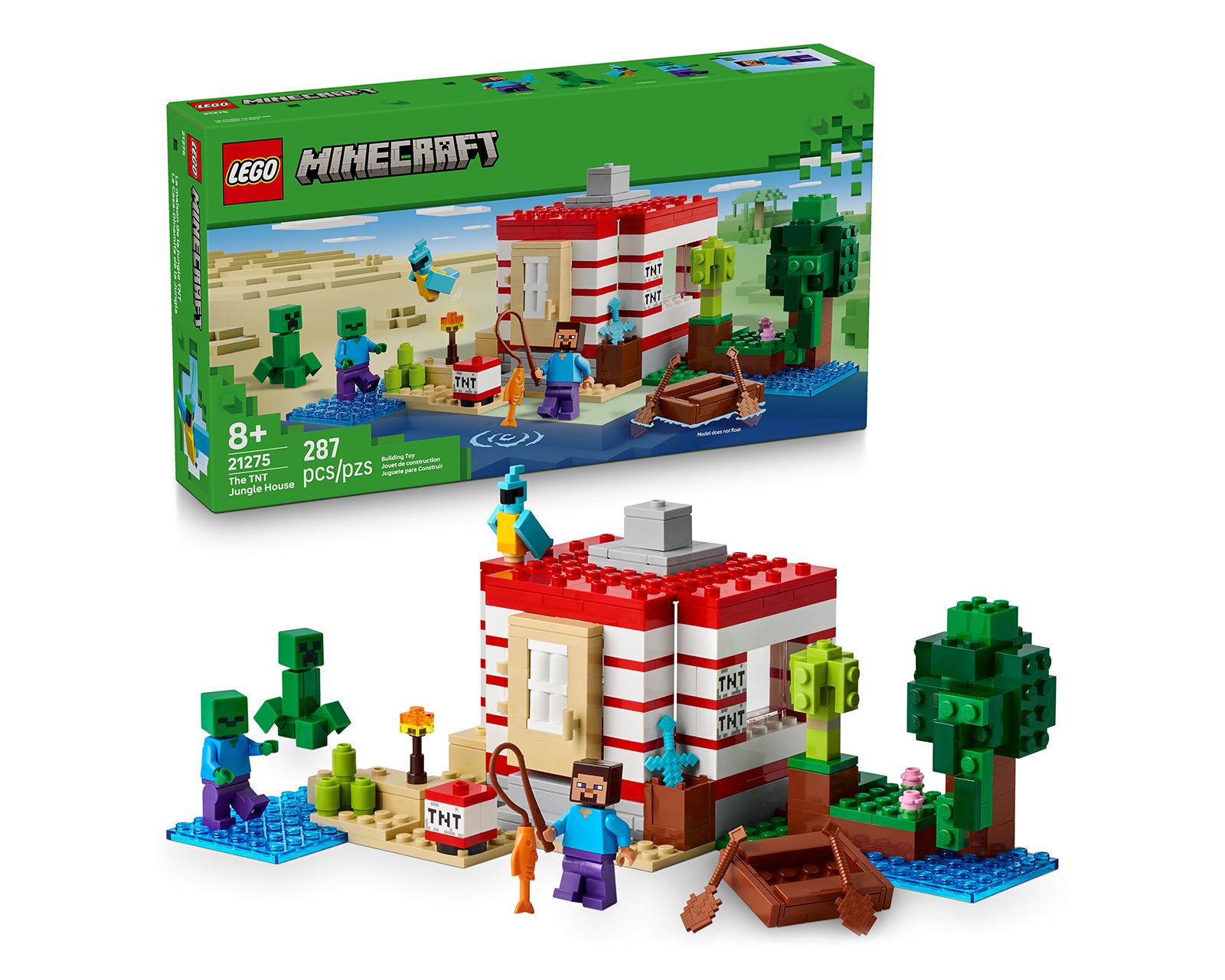 Foto 2 pulgar | Foto 1 | LEGO Minecraft: La Casa-Dinamita de la Jungla