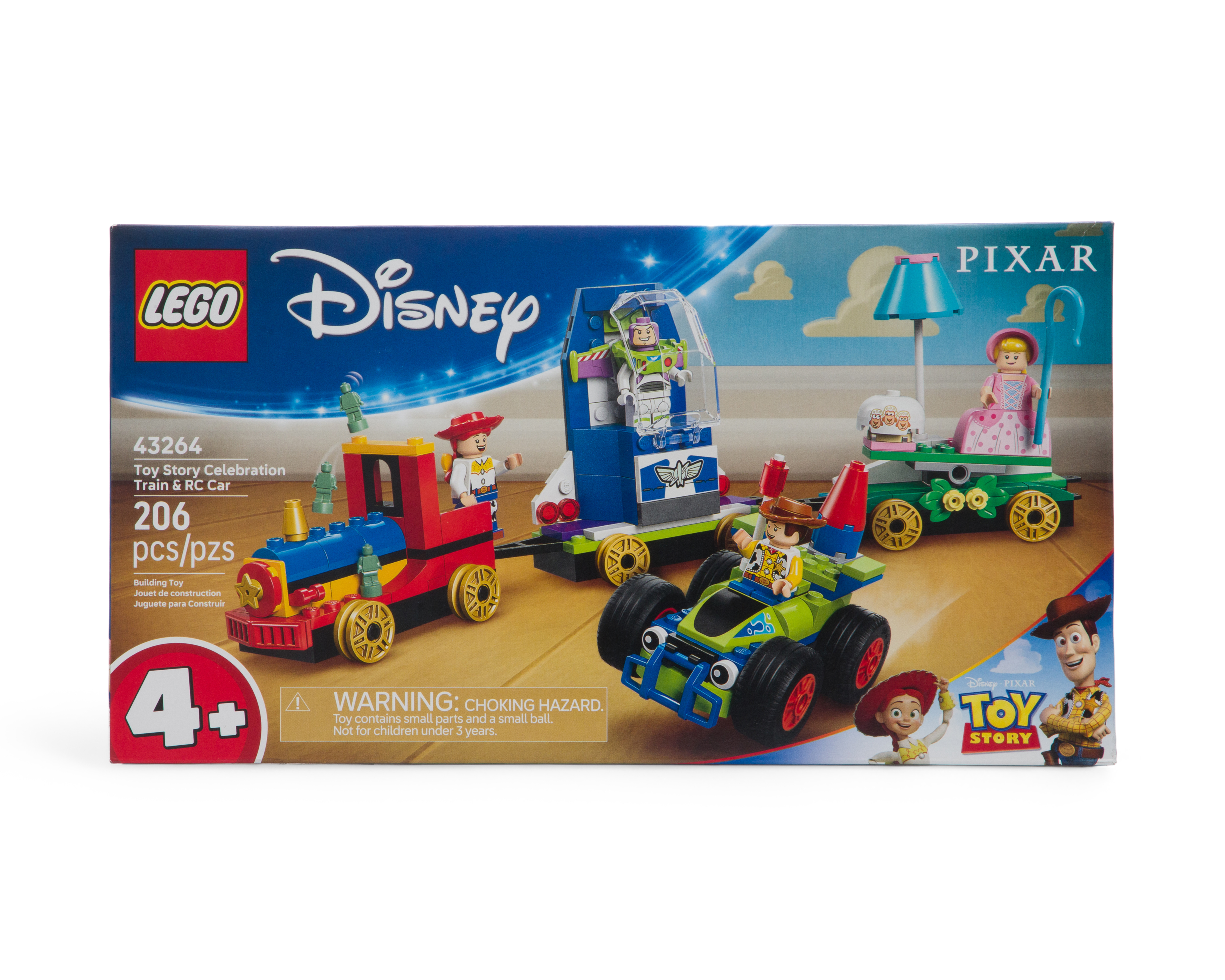 LEGO Disney: Tren de Celebración de Toy Story y Coche RC