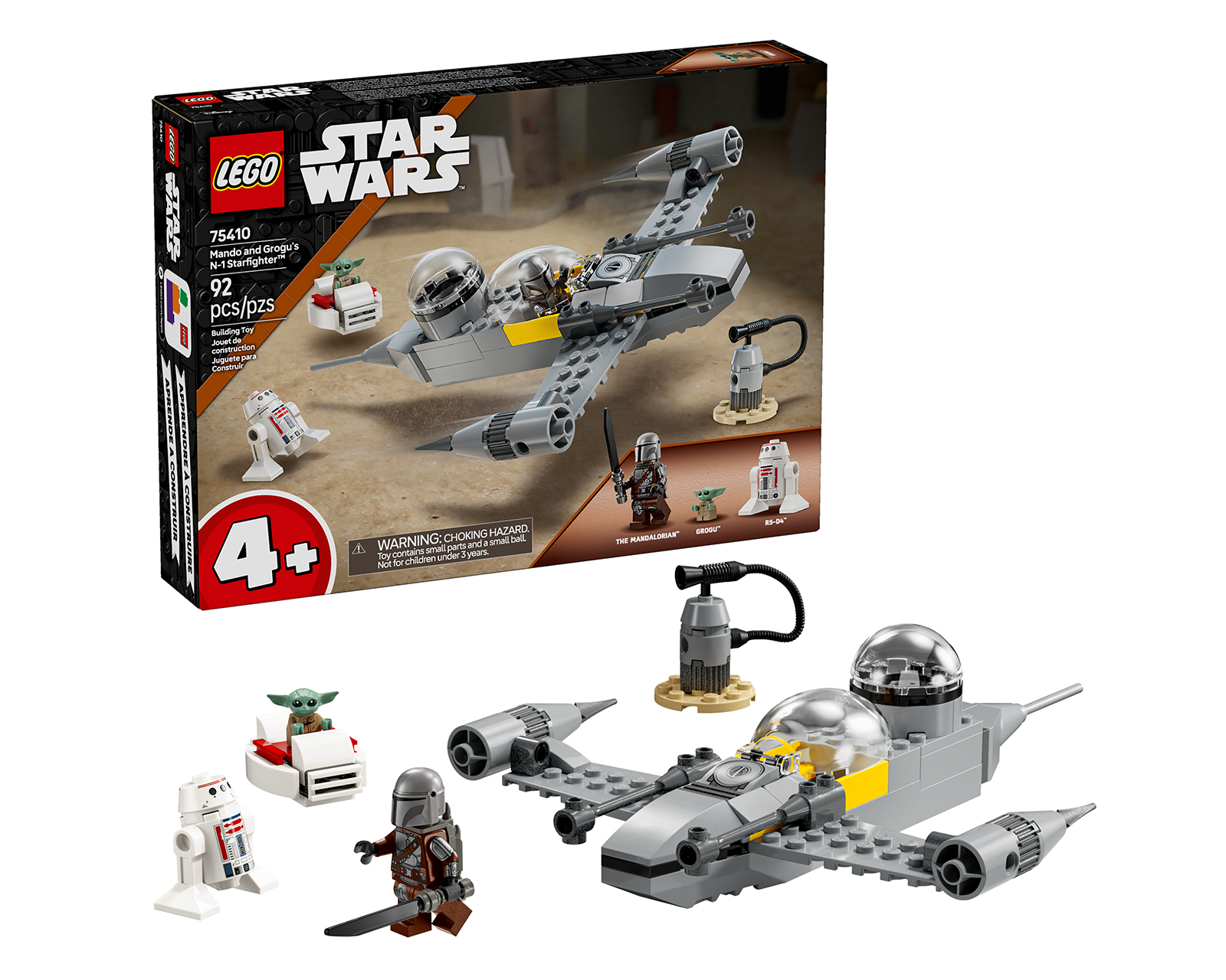LEGOS Star Wars Caza Estelar N-1 de Mando y Grogu