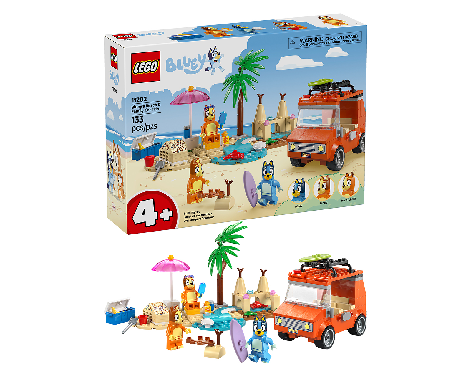 Foto 2 pulgar | Foto 1 | LEGO Bluey: Excursión Familiar a la Playa de Bluey