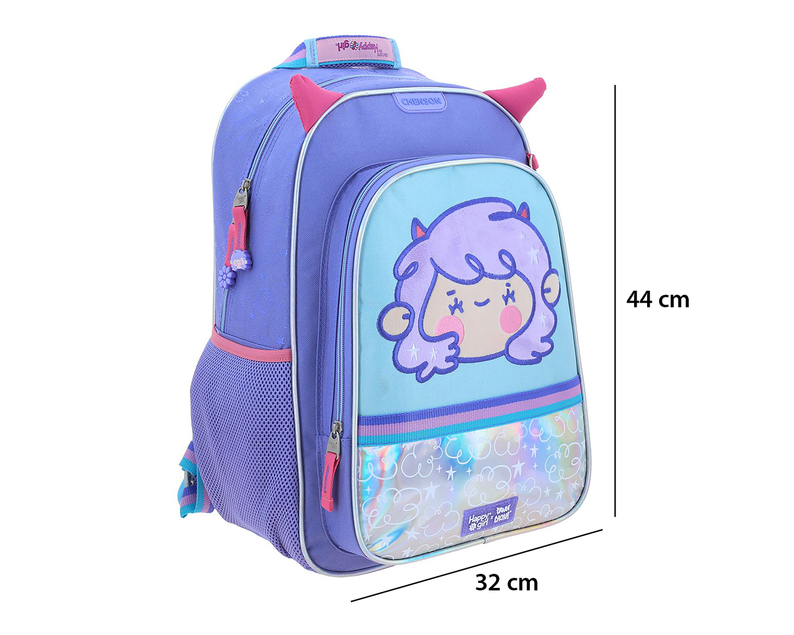 Foto 6 pulgar | Foto 5 | Mochila Chenson Happy Girl por Vania Bachur Azul