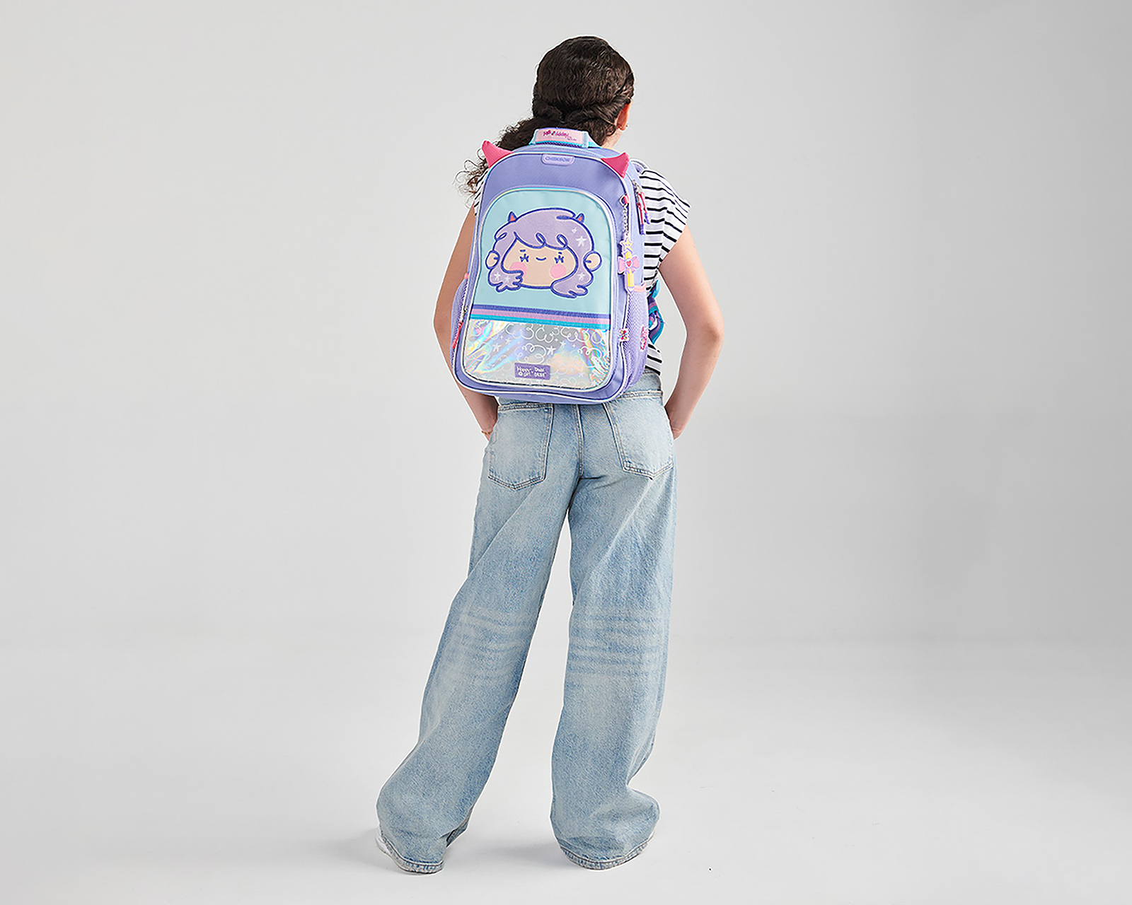 Foto 7 pulgar | Foto 6 | Mochila Chenson Happy Girl por Vania Bachur Azul