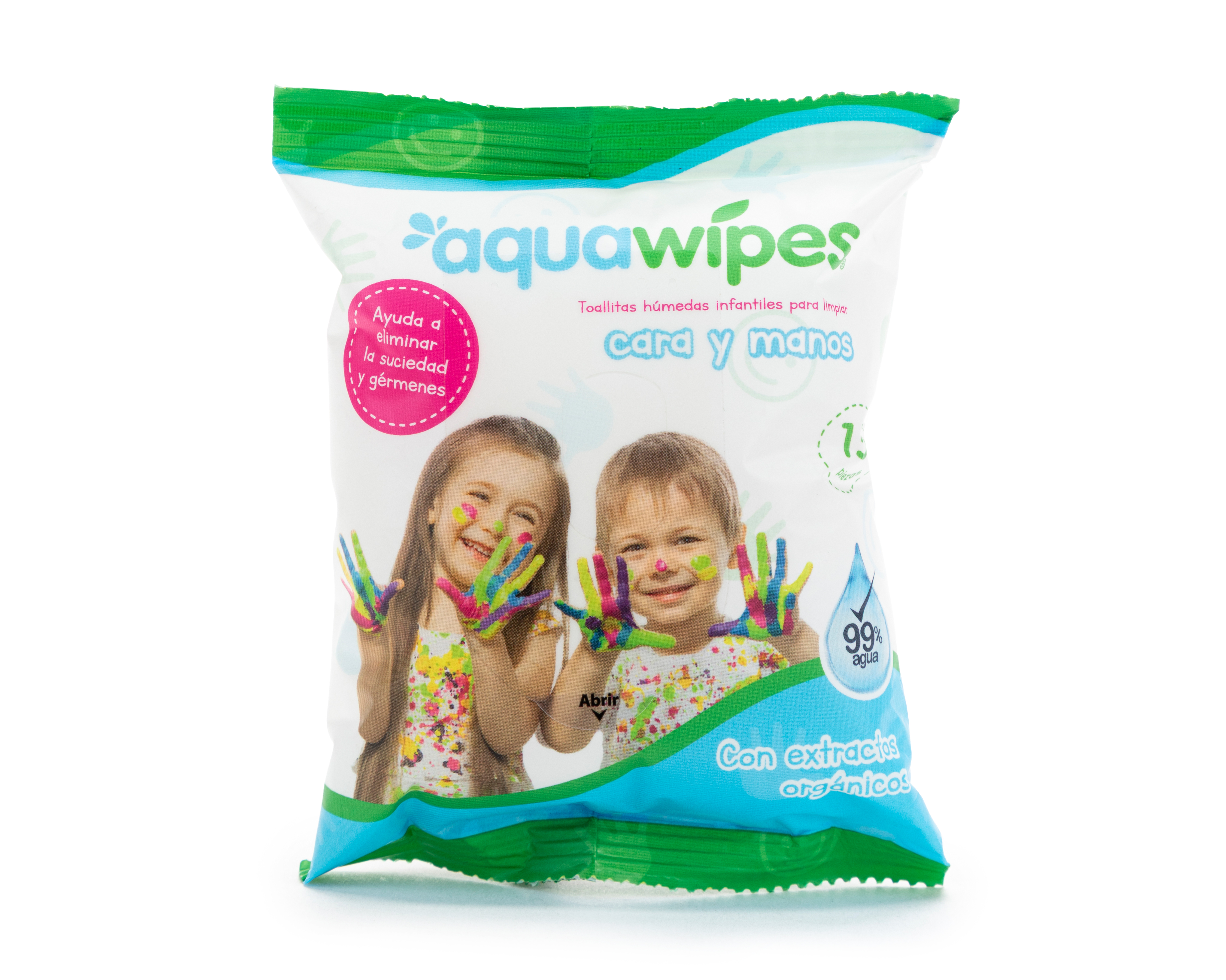 Foto 1 | Foto 1 | Toallitas Desinfectantes Aquawipes Cara y Manos 15 Piezas