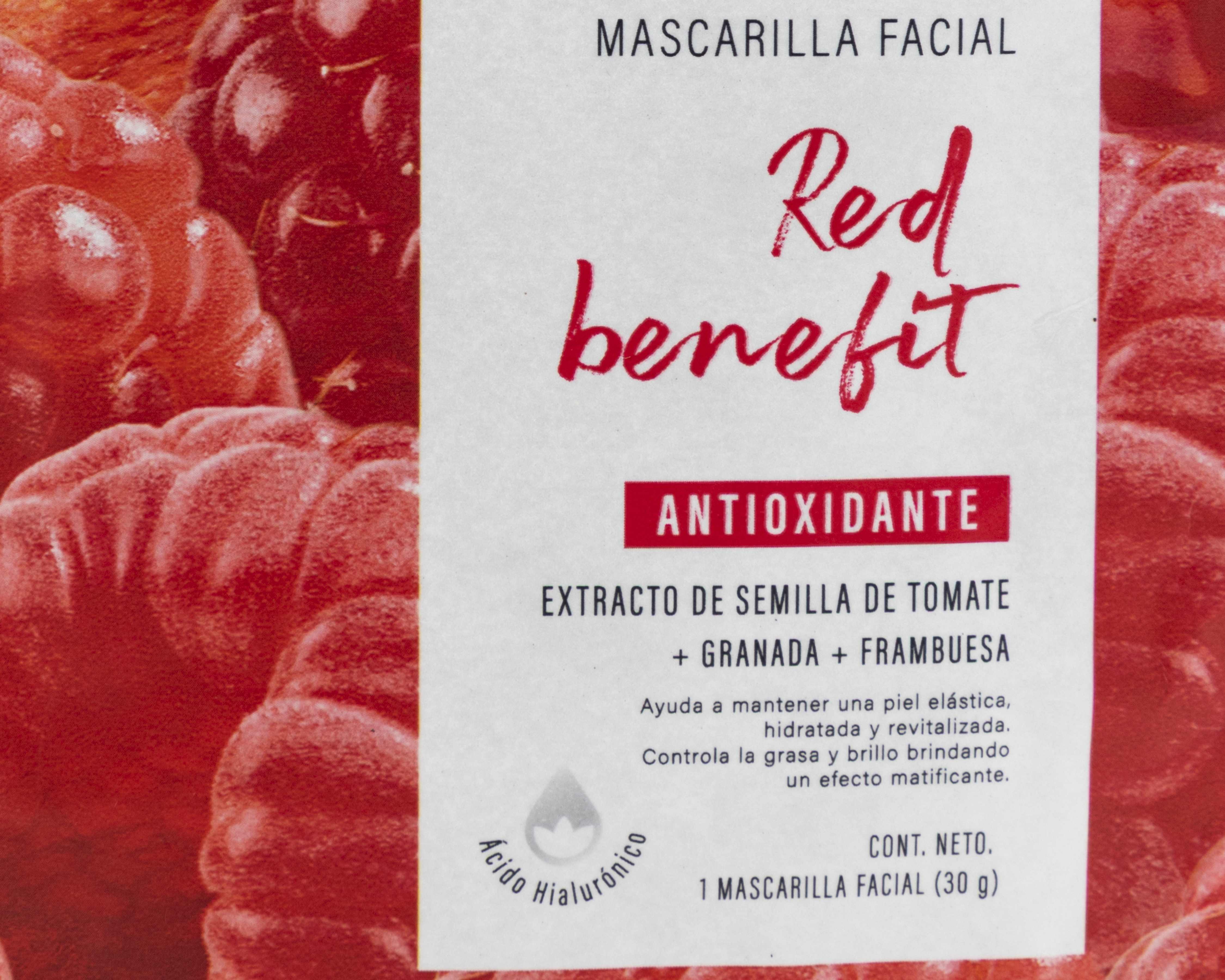 Foto 3 | Foto 3 | Mascarilla Facial Antioxidante Belskin Red Benefit 1 Pieza