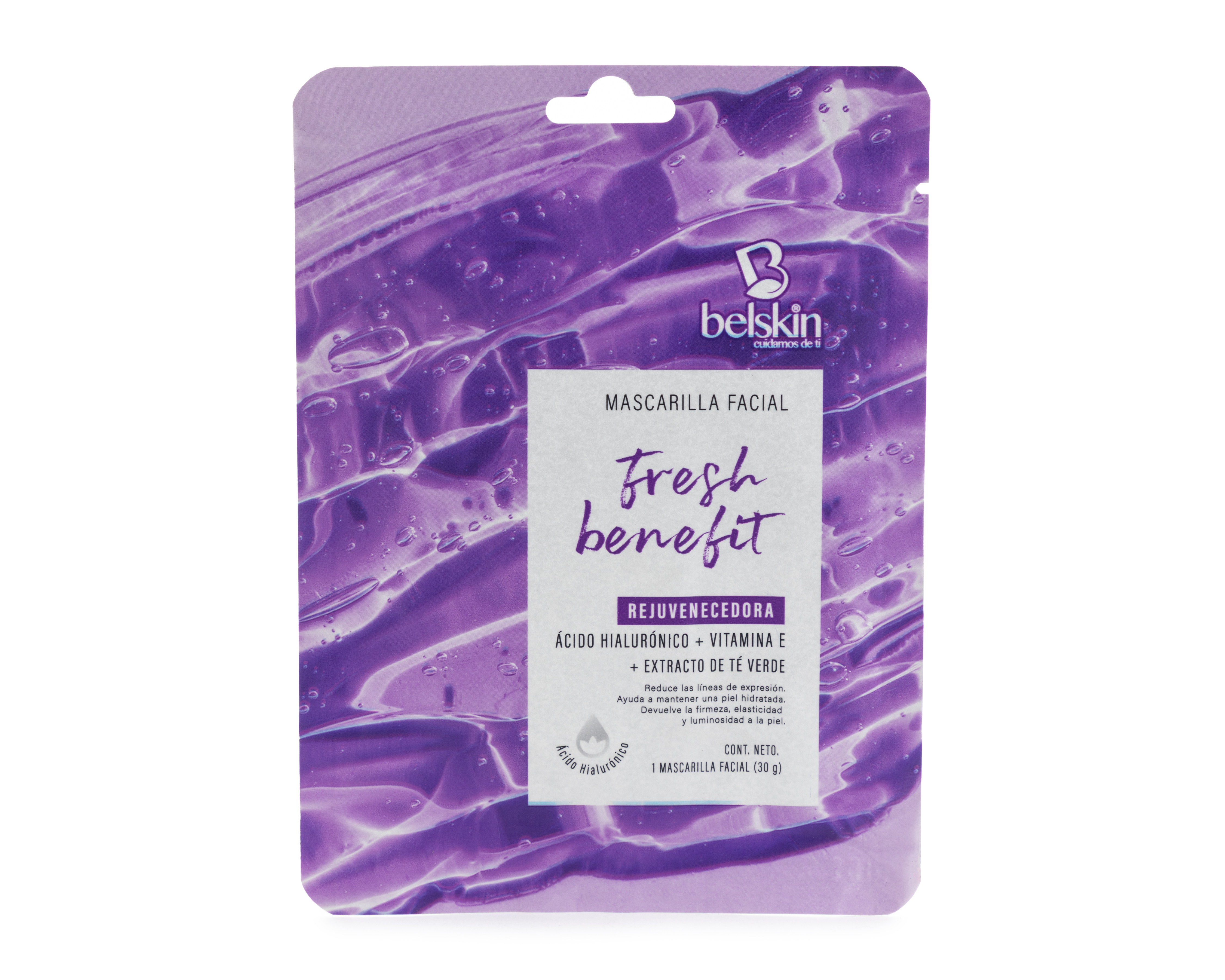 Mascarilla Facial Ácido Hialurónico Belskin Fresh Benefit 30 g