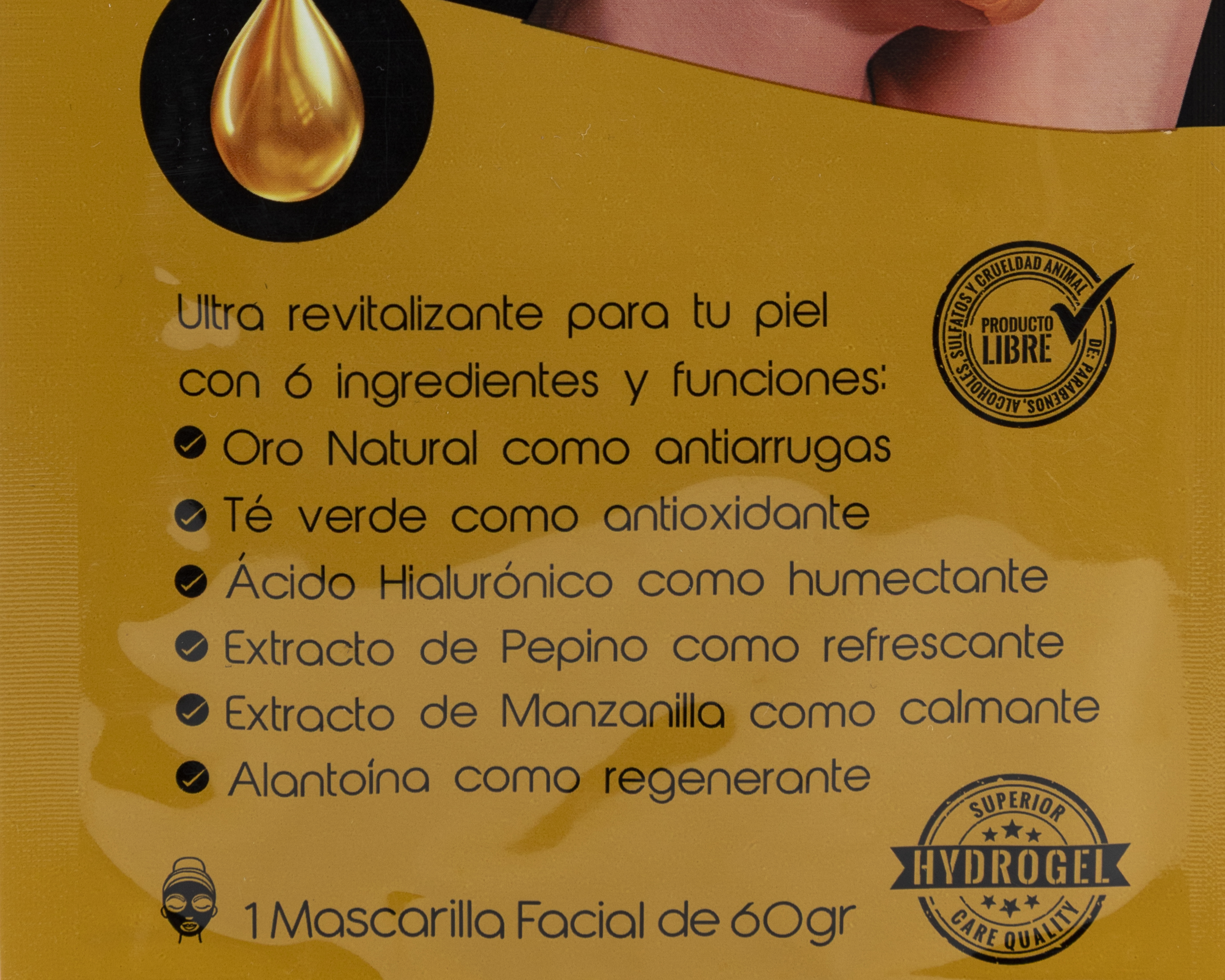 Foto 4 pulgar | Foto 3 | Mascarilla con Oro Belskin 24k Gold Benefit 60 g