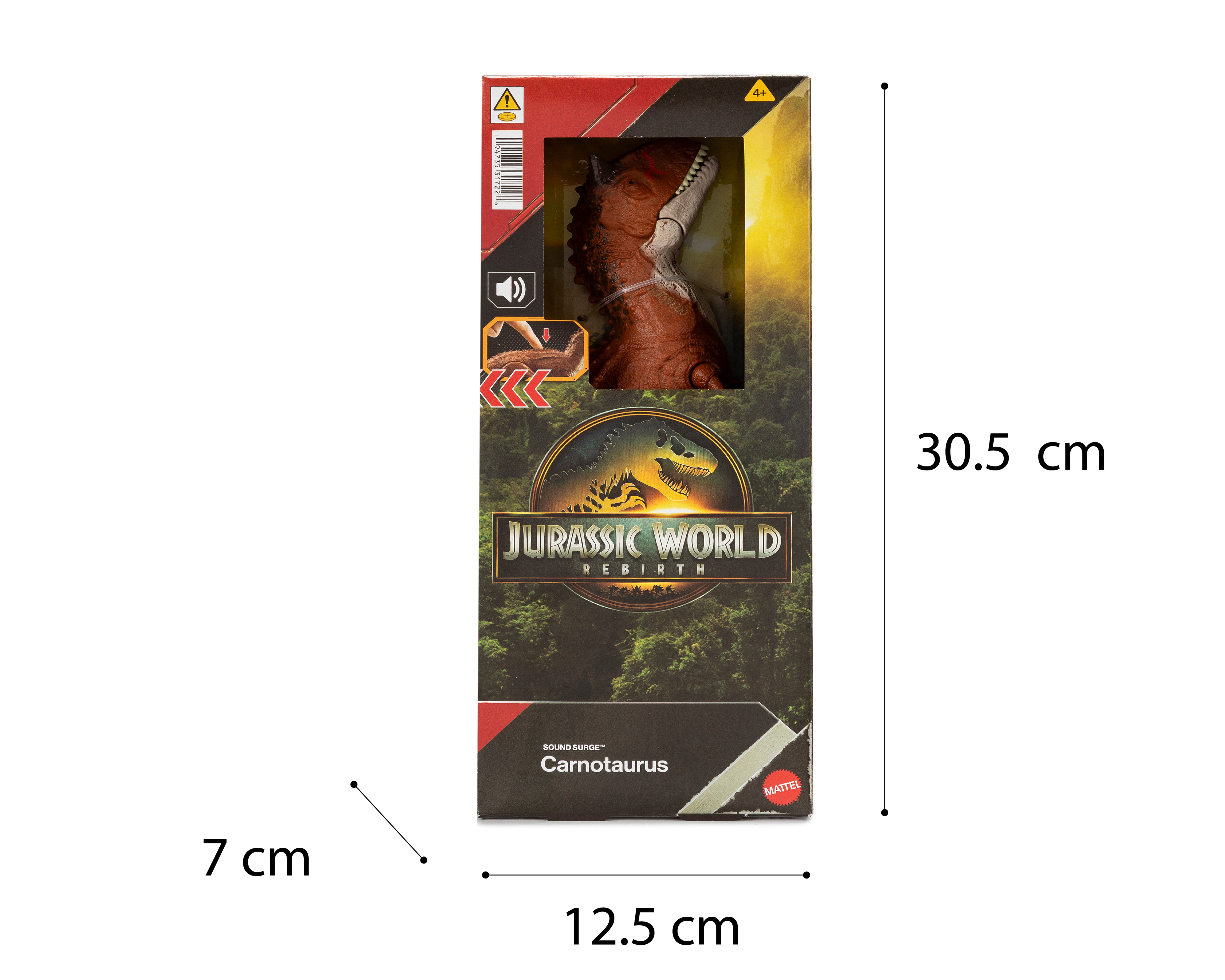 Foto 6 pulgar | Foto 5 | Dinosaurio de Juguete Jurassic World Carnotaurus con Sonido