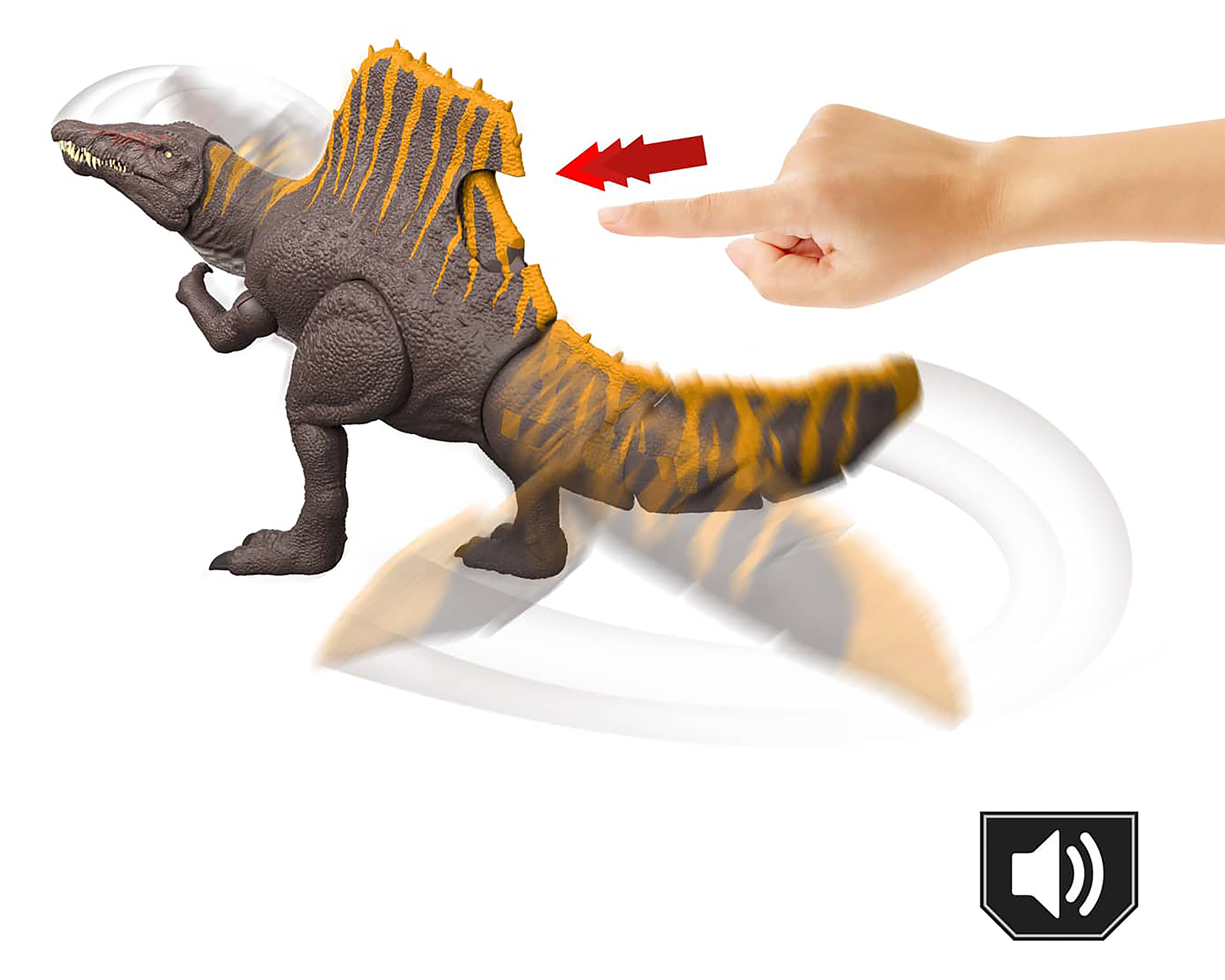 Foto 6 pulgar | Foto 5 | Spinosaurus Jurassic World con Sonido